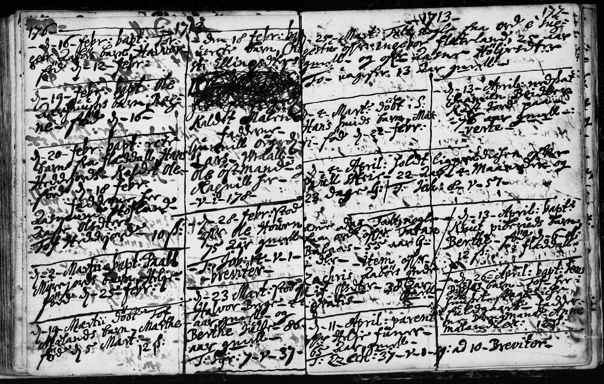 Hjartdal kirkebøker, SAKO/A-270/F/Fa/L0001: Parish register (official) no. I 1, 1685-1714, p. 176-177