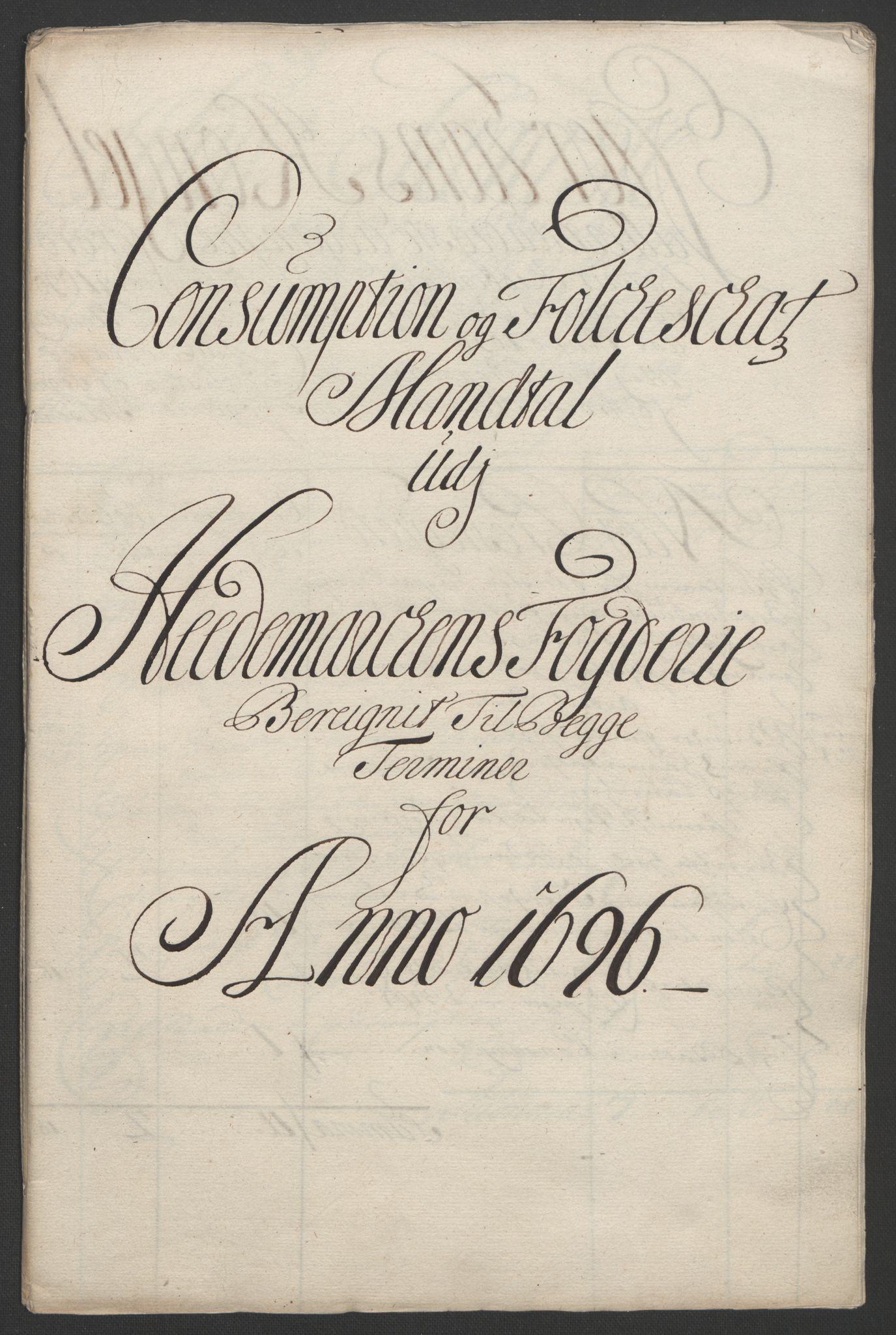 Rentekammeret inntil 1814, Reviderte regnskaper, Fogderegnskap, RA/EA-4092/R16/L1036: Fogderegnskap Hedmark, 1695-1696, p. 353