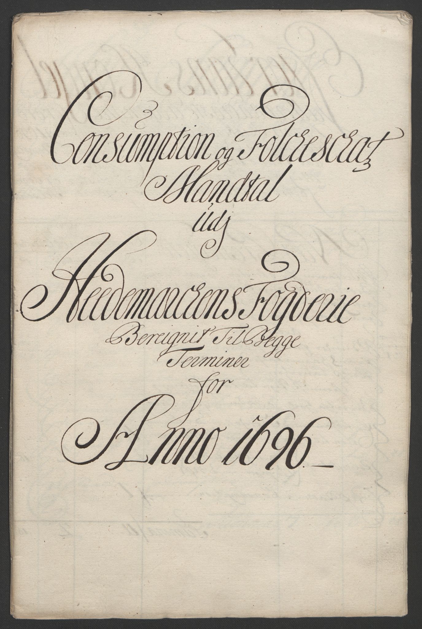 Rentekammeret inntil 1814, Reviderte regnskaper, Fogderegnskap, AV/RA-EA-4092/R16/L1036: Fogderegnskap Hedmark, 1695-1696, p. 353