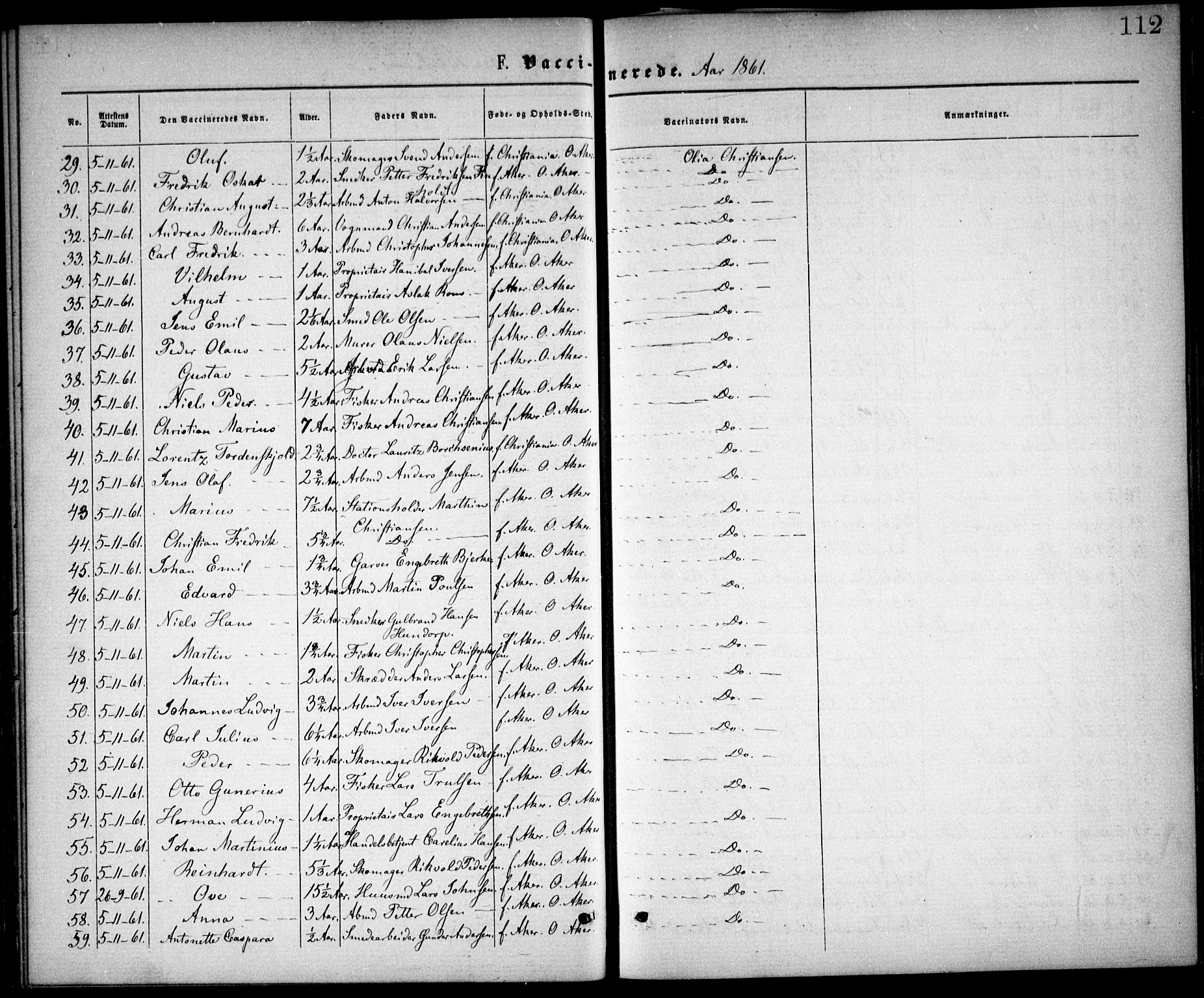 Østre Aker prestekontor Kirkebøker, SAO/A-10840/F/Fa/L0002: Parish register (official) no. I 2, 1861-1878, p. 112