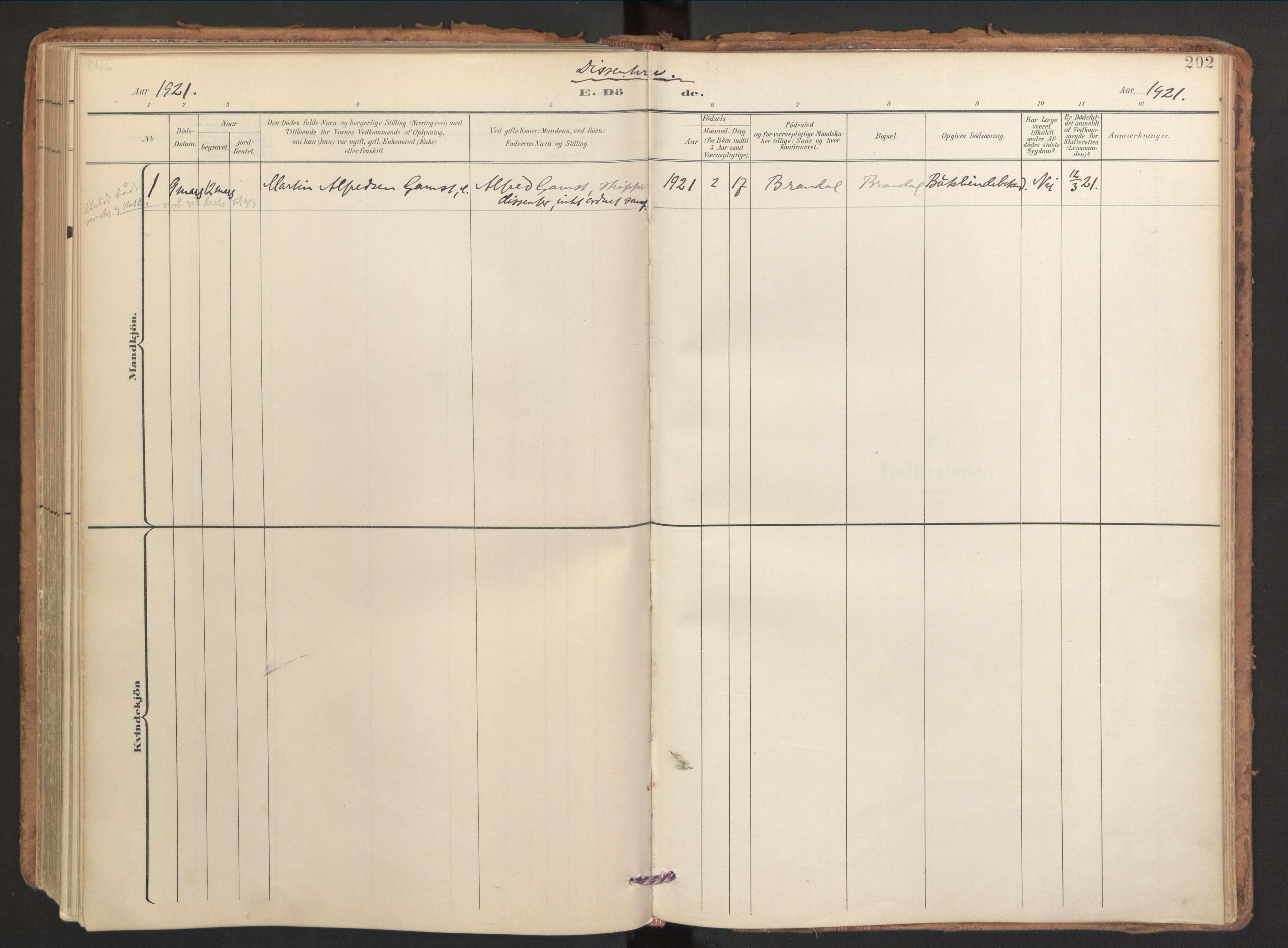 Ministerialprotokoller, klokkerbøker og fødselsregistre - Møre og Romsdal, SAT/A-1454/510/L0123: Parish register (official) no. 510A03, 1898-1922, p. 202