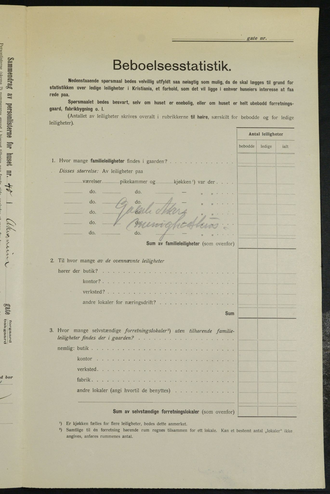 OBA, Municipal Census 1913 for Kristiania, 1913, p. 1044