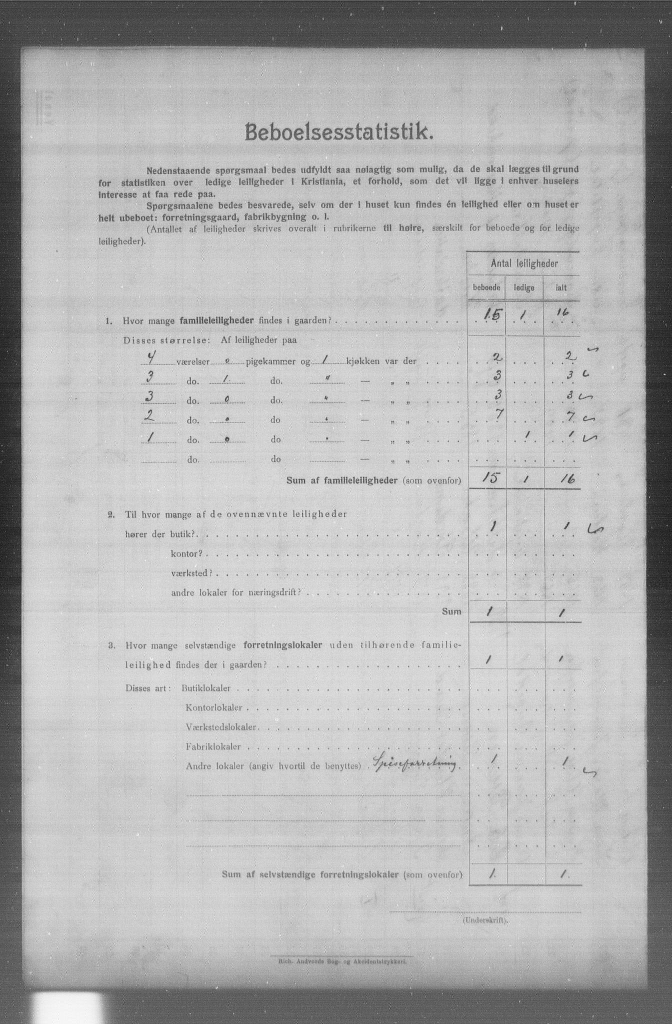 OBA, Municipal Census 1904 for Kristiania, 1904, p. 19914