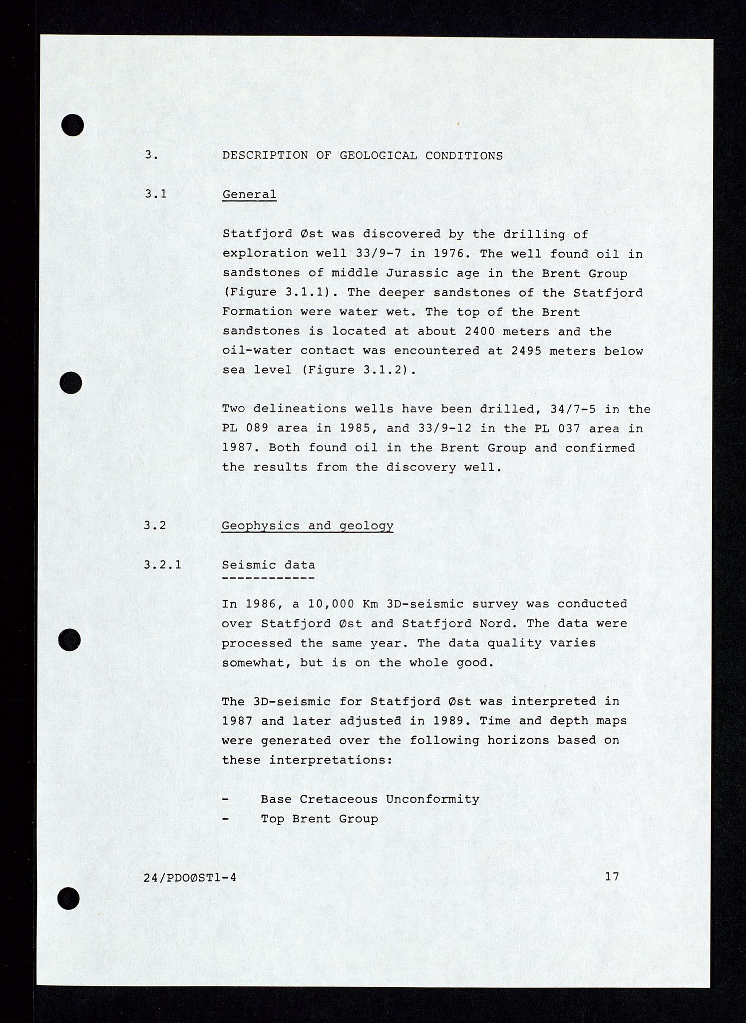 Pa 1339 - Statoil ASA, SAST/A-101656/0001/E/Ed/Eda/L0153: Administrasjon: Felt- og lisensadministrasjon. , 1989-1994, p. 34
