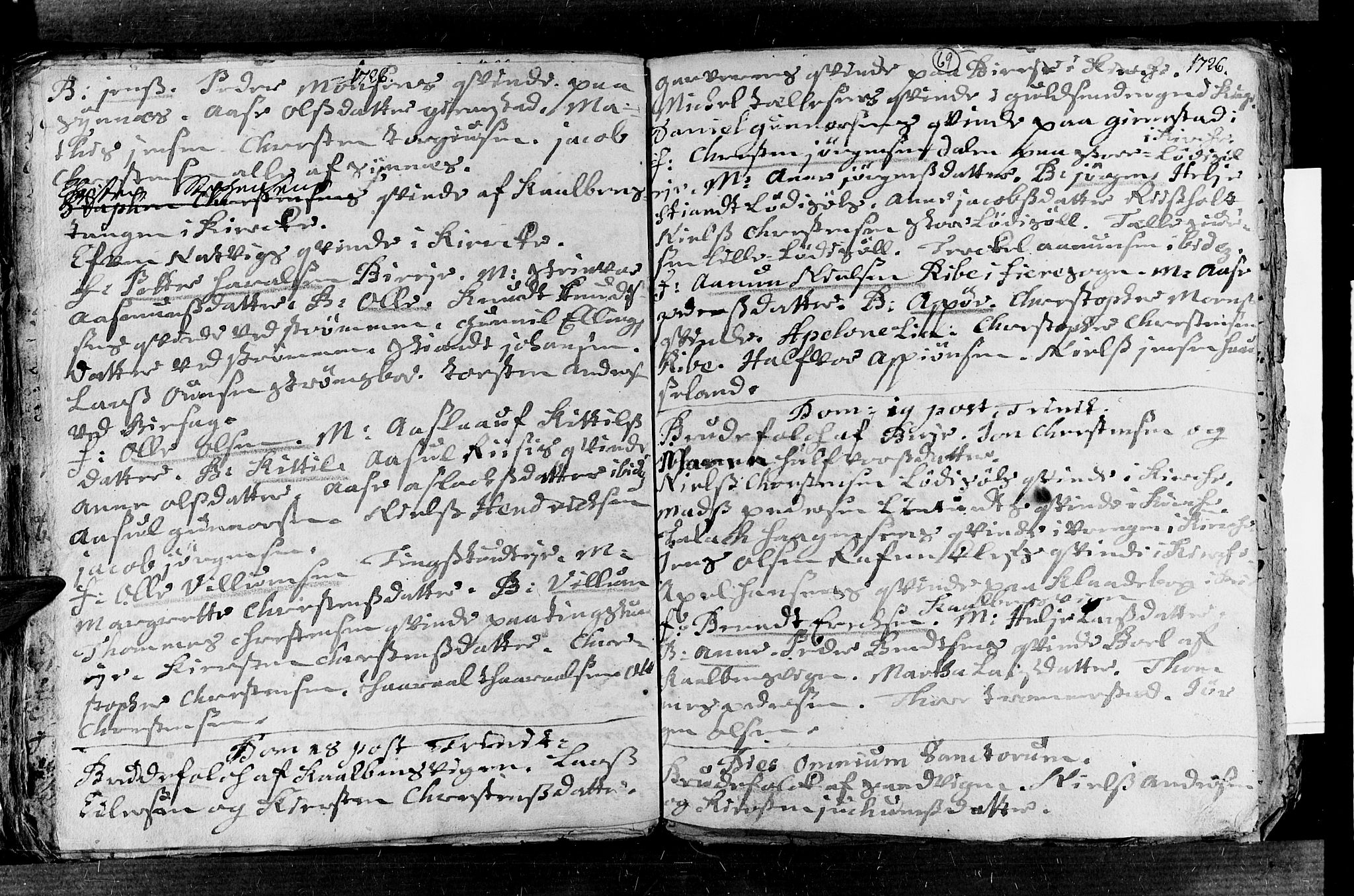 Øyestad sokneprestkontor, AV/SAK-1111-0049/F/Fa/L0003: Parish register (official) no. A 3, 1722-1730, p. 69