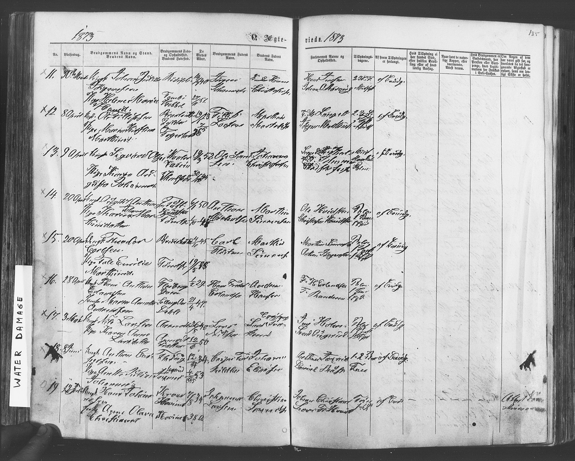 Vestby prestekontor Kirkebøker, SAO/A-10893/F/Fa/L0008: Parish register (official) no. I 8, 1863-1877, p. 185