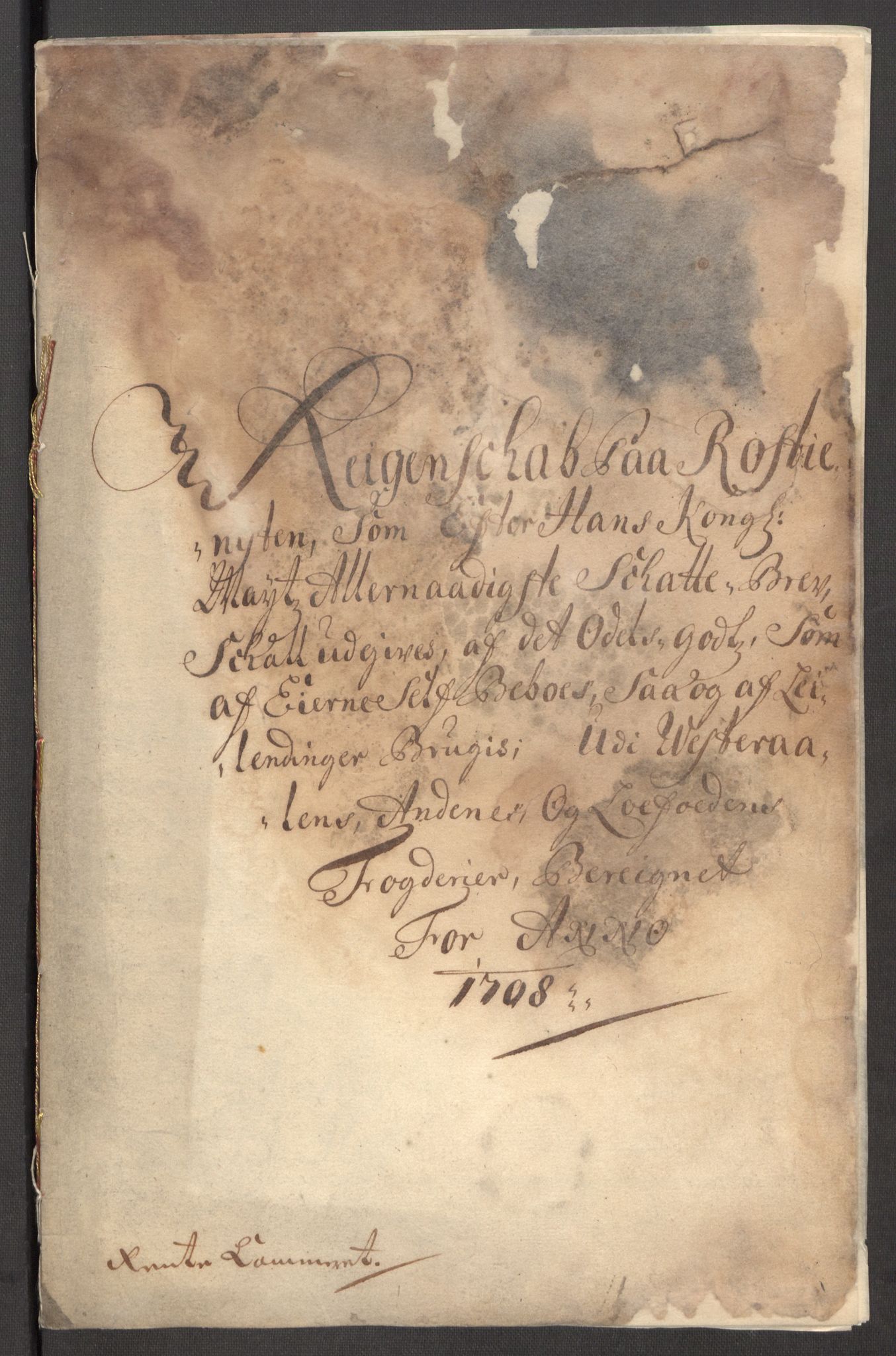 Rentekammeret inntil 1814, Reviderte regnskaper, Fogderegnskap, AV/RA-EA-4092/R67/L4678: Fogderegnskap Vesterålen, Andenes og Lofoten, 1696-1708, p. 425