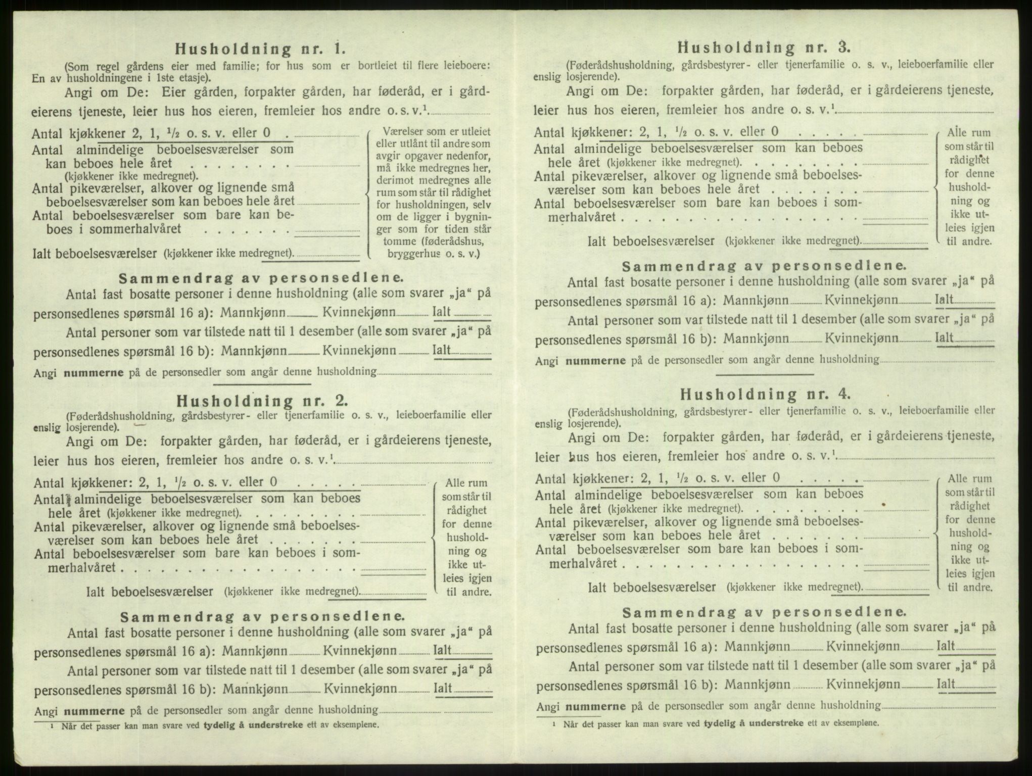 SAB, 1920 census for Jostedal, 1920, p. 191