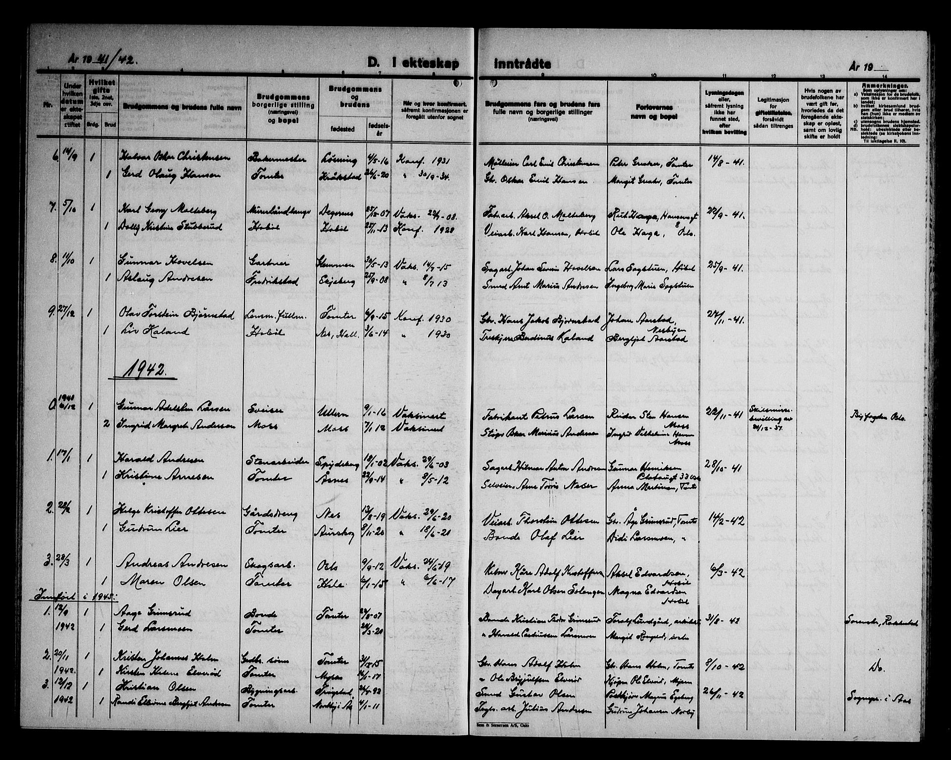 Hobøl prestekontor Kirkebøker, AV/SAO-A-2002/G/Ga/L0002: Parish register (copy) no. I 2, 1928-1945