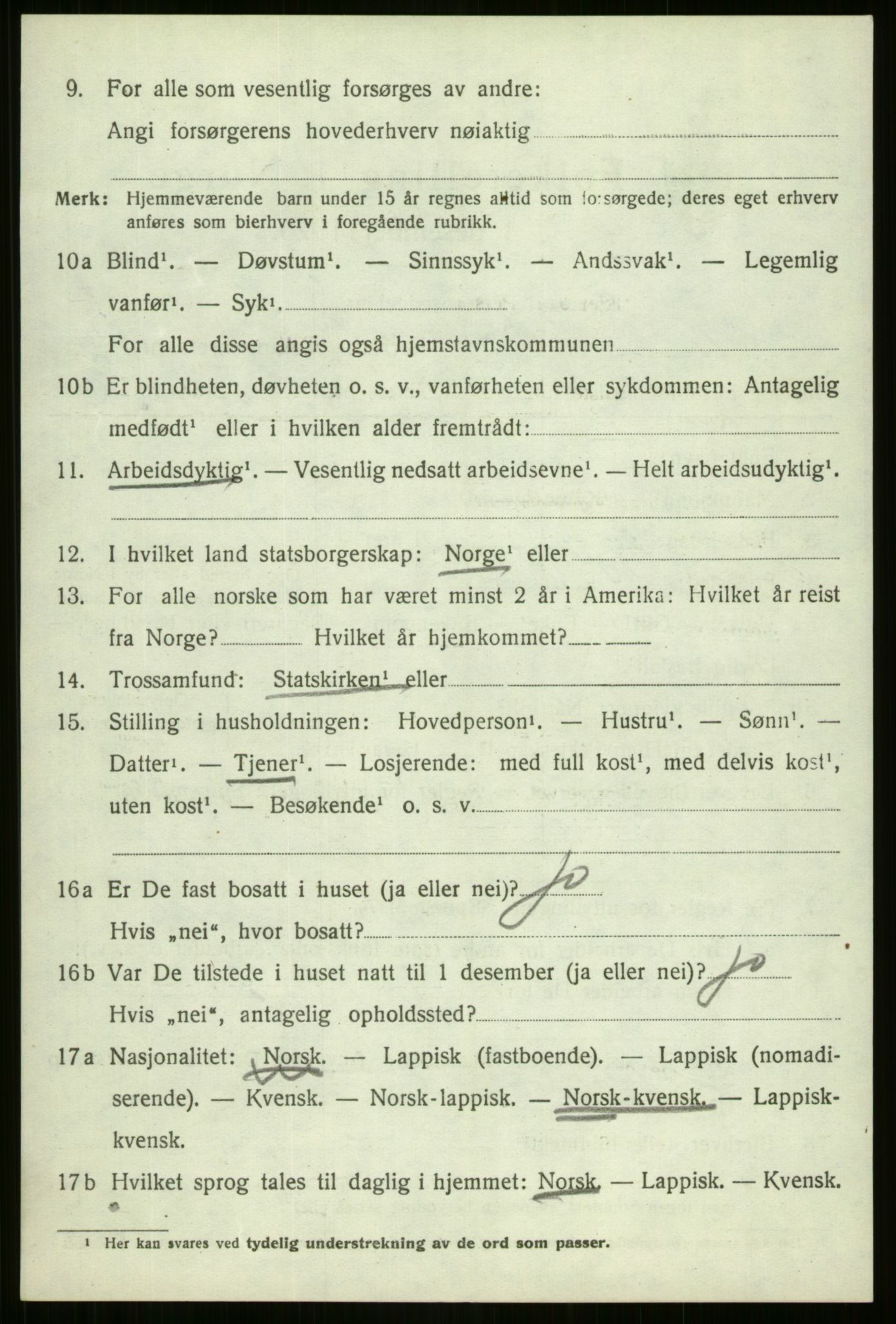 SATØ, 1920 census for Nordreisa, 1920, p. 2668