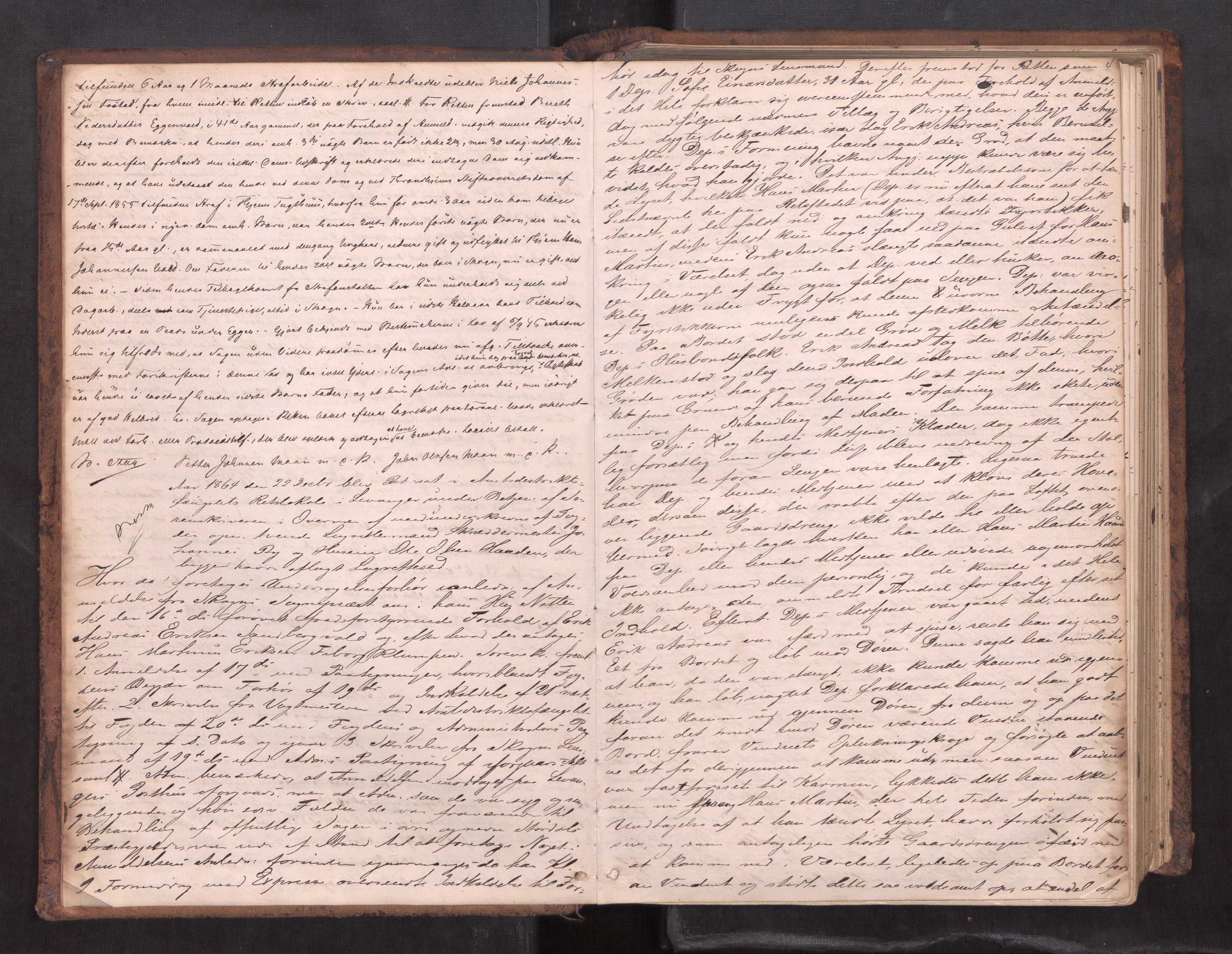 Stjør- og Verdal sorenskriveri, AV/SAT-A-4167/1/1/1B/L0019: Ekstrarettsprotokoll, 1864-1877, p. 3b-4a