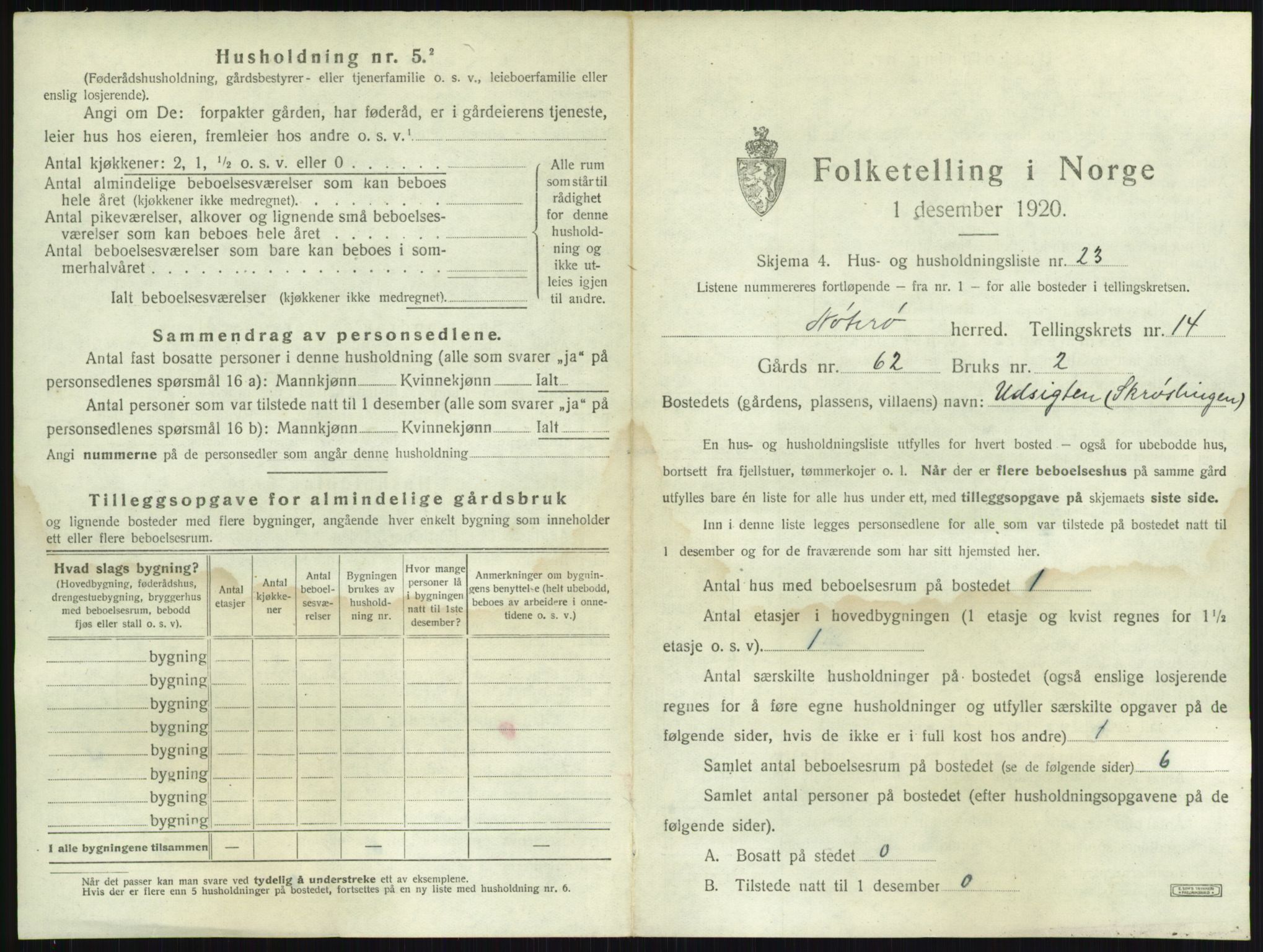 SAKO, 1920 census for Nøtterøy, 1920, p. 2827