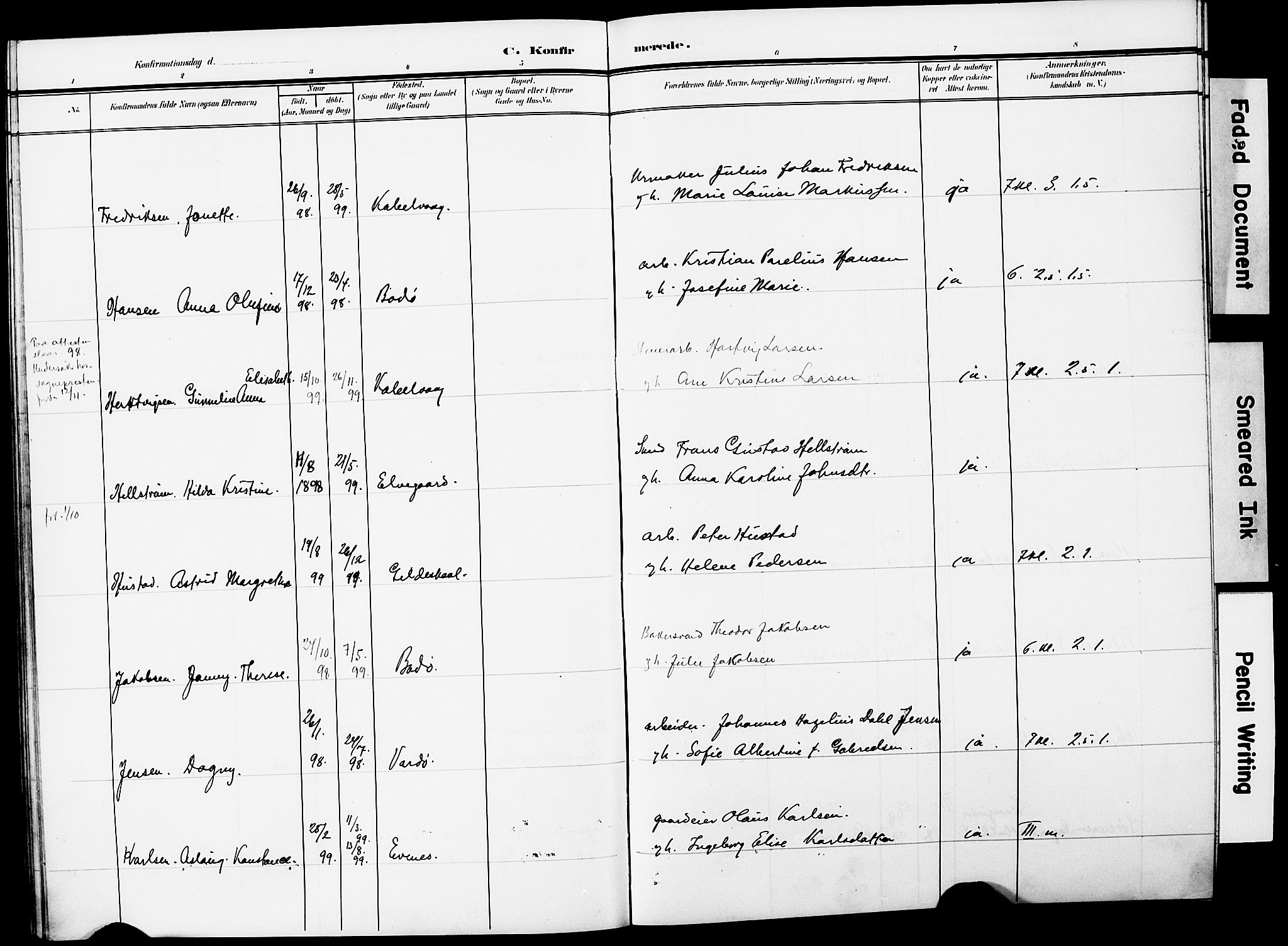 Ministerialprotokoller, klokkerbøker og fødselsregistre - Nordland, AV/SAT-A-1459/871/L0987: Parish register (official) no. 871A03, 1909-1914