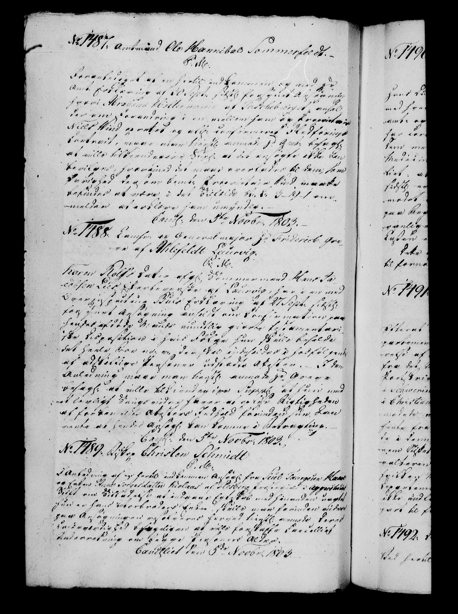 Danske Kanselli 1800-1814, AV/RA-EA-3024/H/Hg/Hga/Hgaa/L0008: Brevbok, 1803