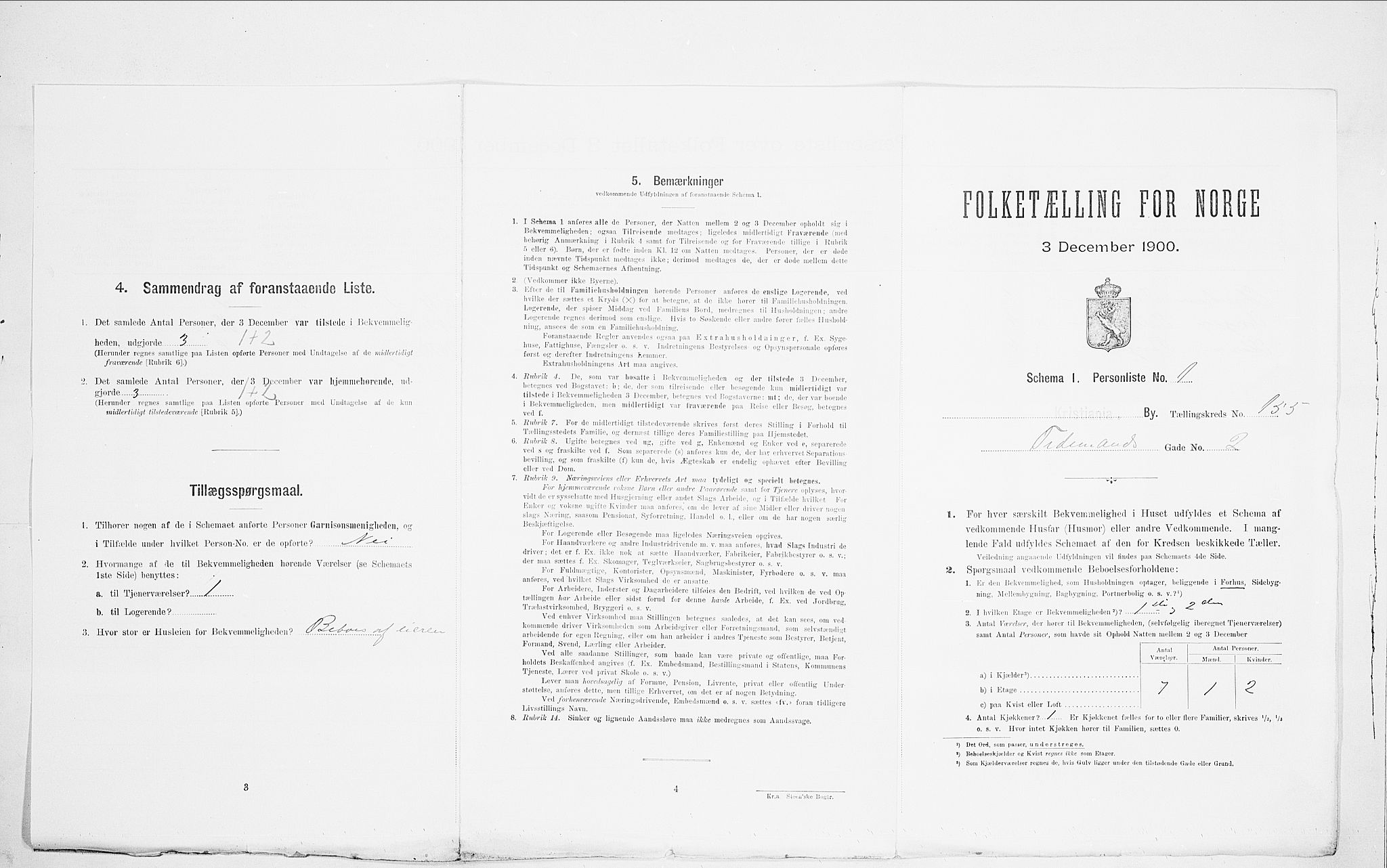 SAO, 1900 census for Kristiania, 1900, p. 100256