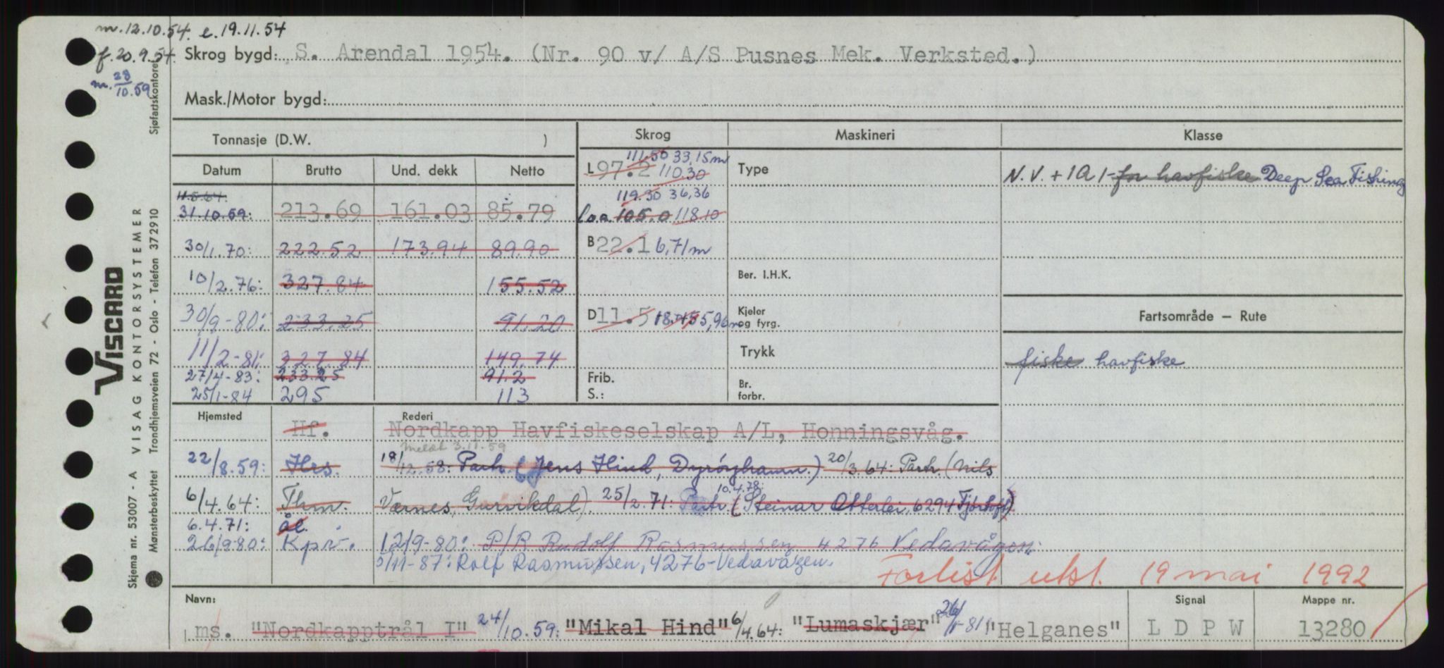 Sjøfartsdirektoratet med forløpere, Skipsmålingen, AV/RA-S-1627/H/Hd/L0015: Fartøy, Havm-Hey, p. 263