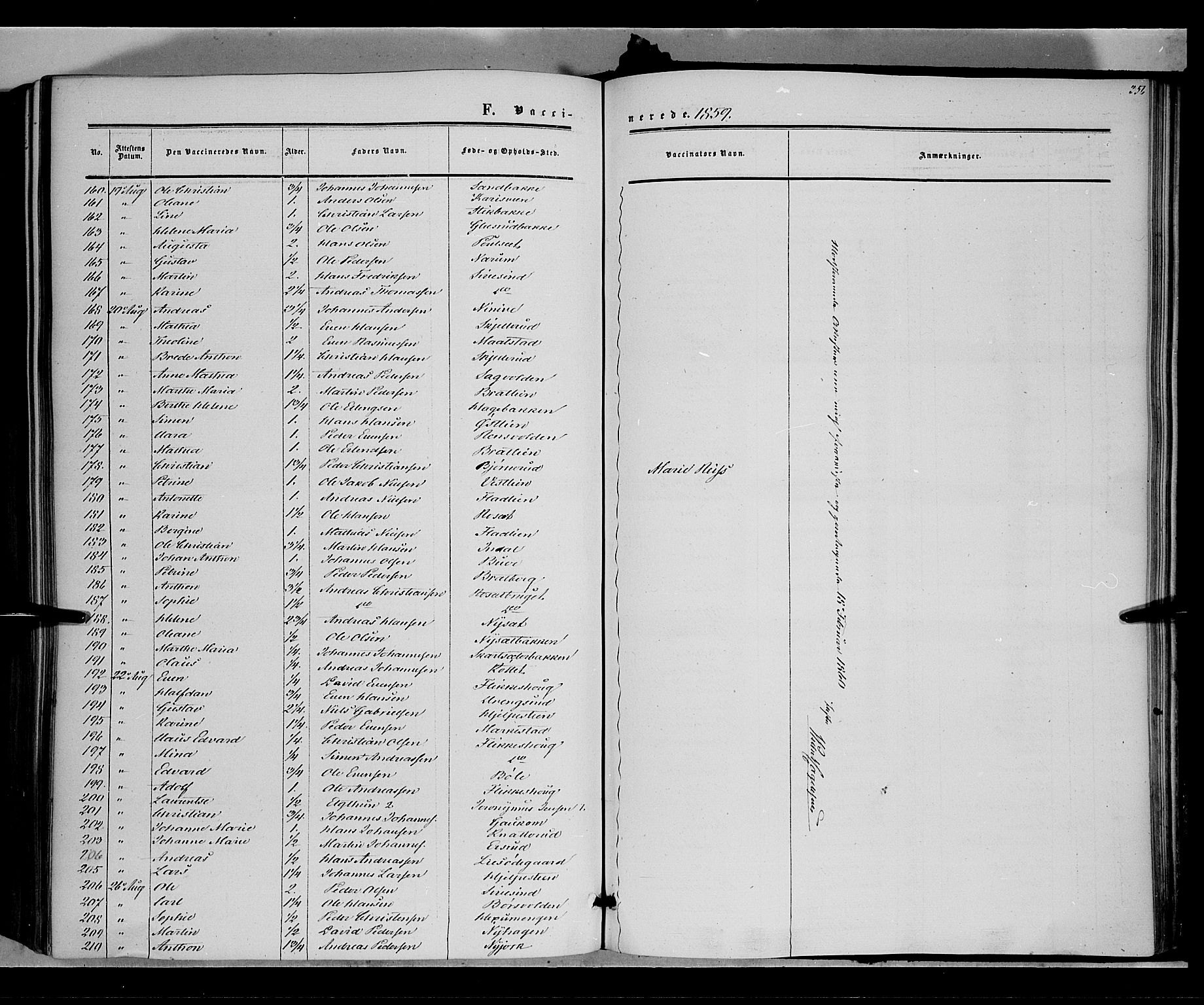 Vestre Toten prestekontor, SAH/PREST-108/H/Ha/Haa/L0006: Parish register (official) no. 6, 1856-1861, p. 356