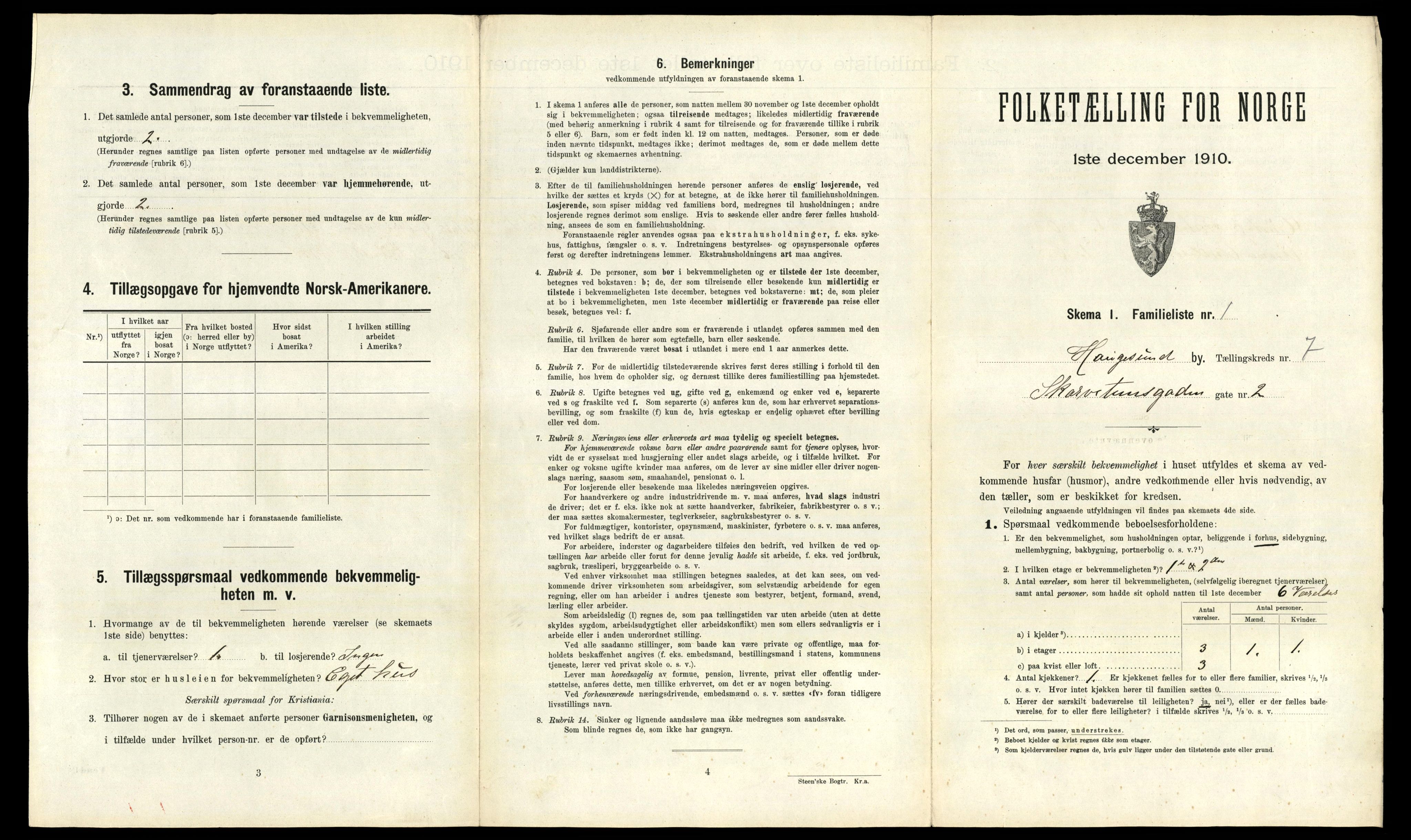 RA, 1910 census for Haugesund, 1910, p. 6012