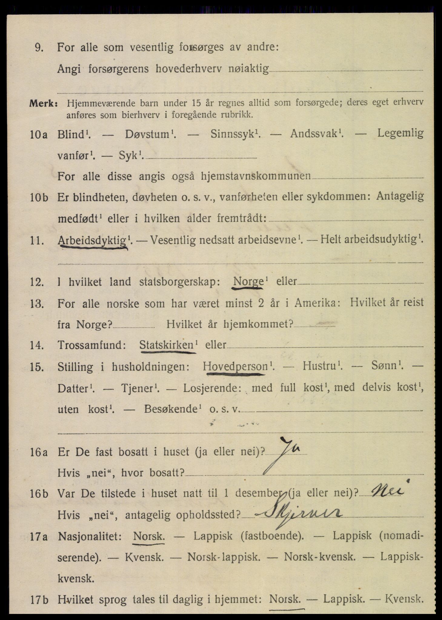 SAT, 1920 census for Vega, 1920, p. 3792