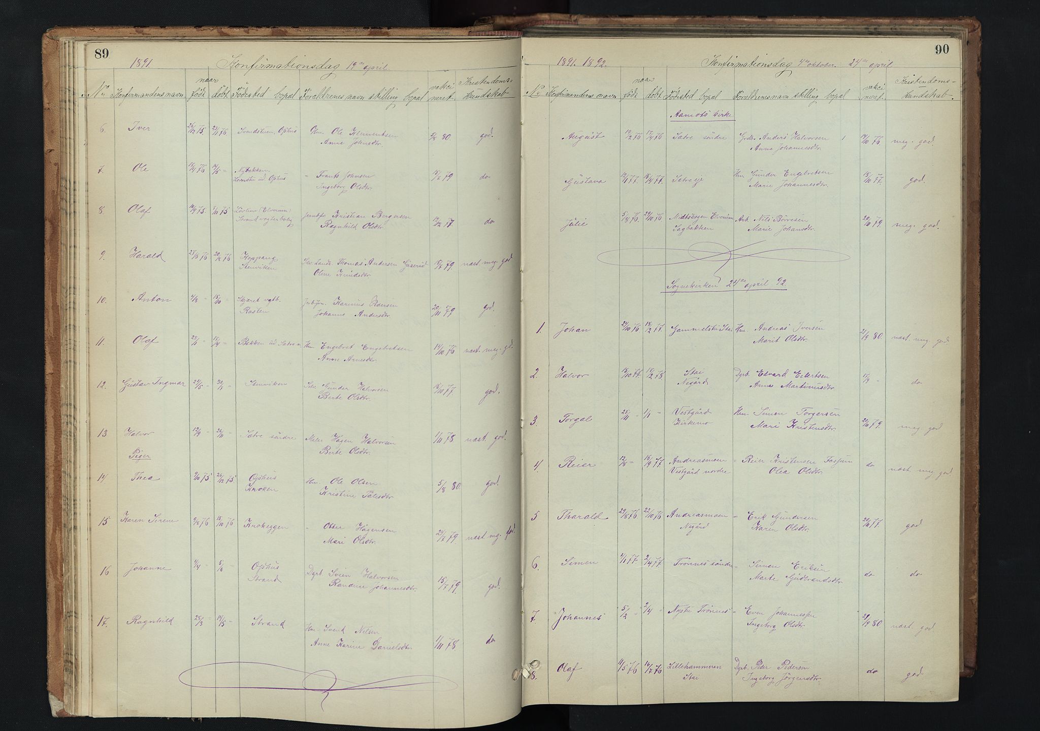 Stor-Elvdal prestekontor, AV/SAH-PREST-052/H/Ha/Hab/L0002: Parish register (copy) no. 2, 1860-1894, p. 89-90