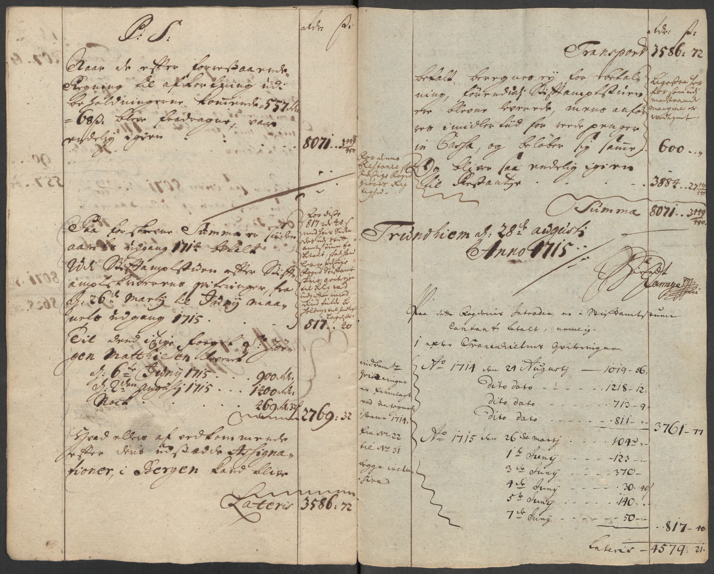 Rentekammeret inntil 1814, Reviderte regnskaper, Fogderegnskap, RA/EA-4092/R65/L4513: Fogderegnskap Helgeland, 1714-1715, p. 12