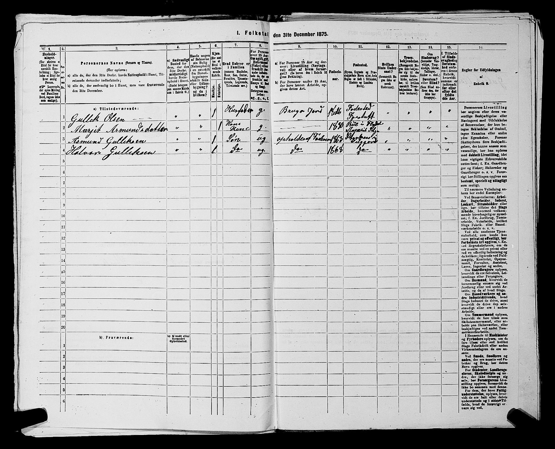 SAKO, 1875 census for 0828P Seljord, 1875, p. 337