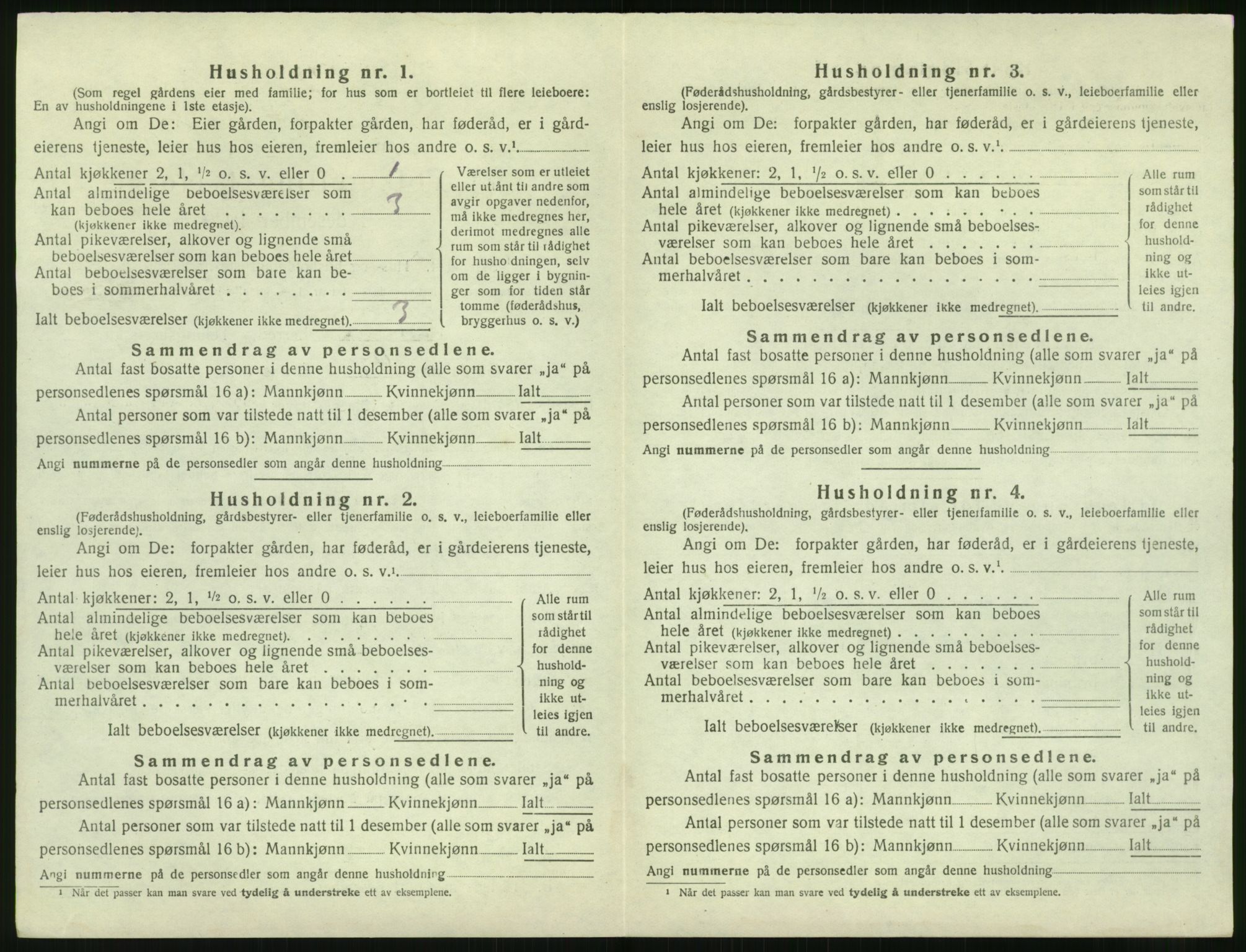 SAK, 1920 census for Søndeled, 1920, p. 1084