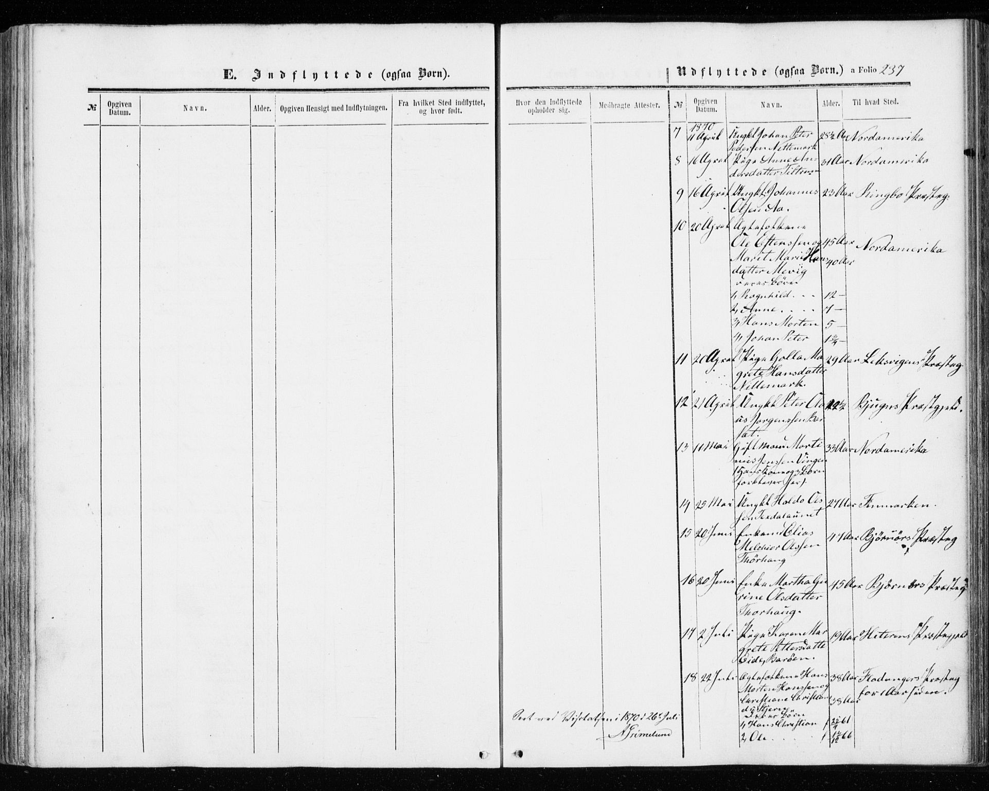 Ministerialprotokoller, klokkerbøker og fødselsregistre - Sør-Trøndelag, AV/SAT-A-1456/655/L0678: Parish register (official) no. 655A07, 1861-1873, p. 237