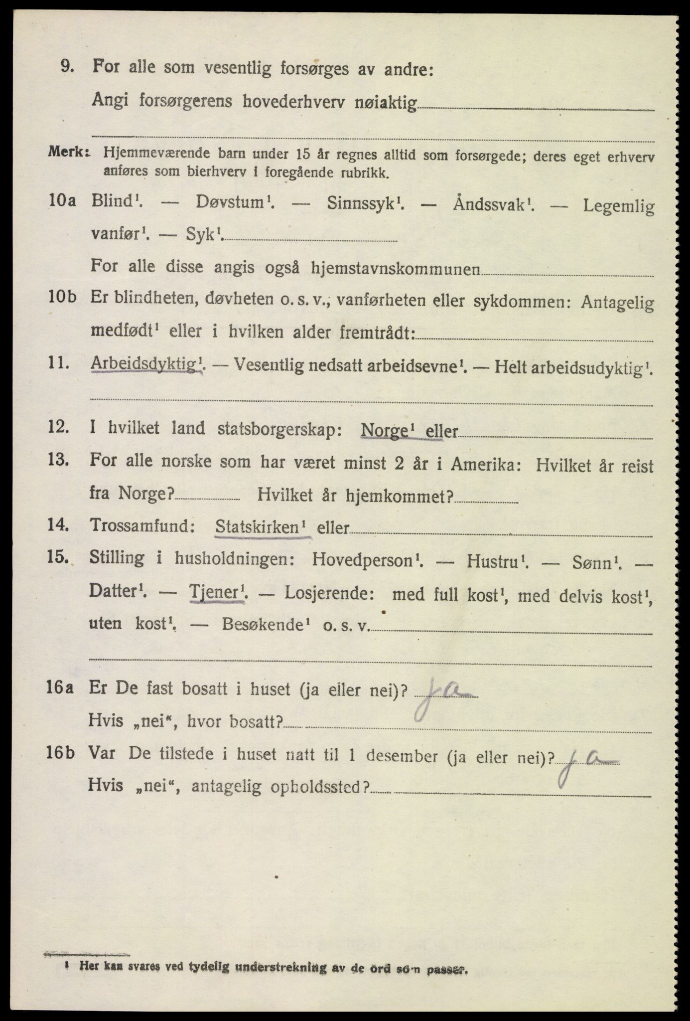 SAH, 1920 census for Stange, 1920, p. 5400