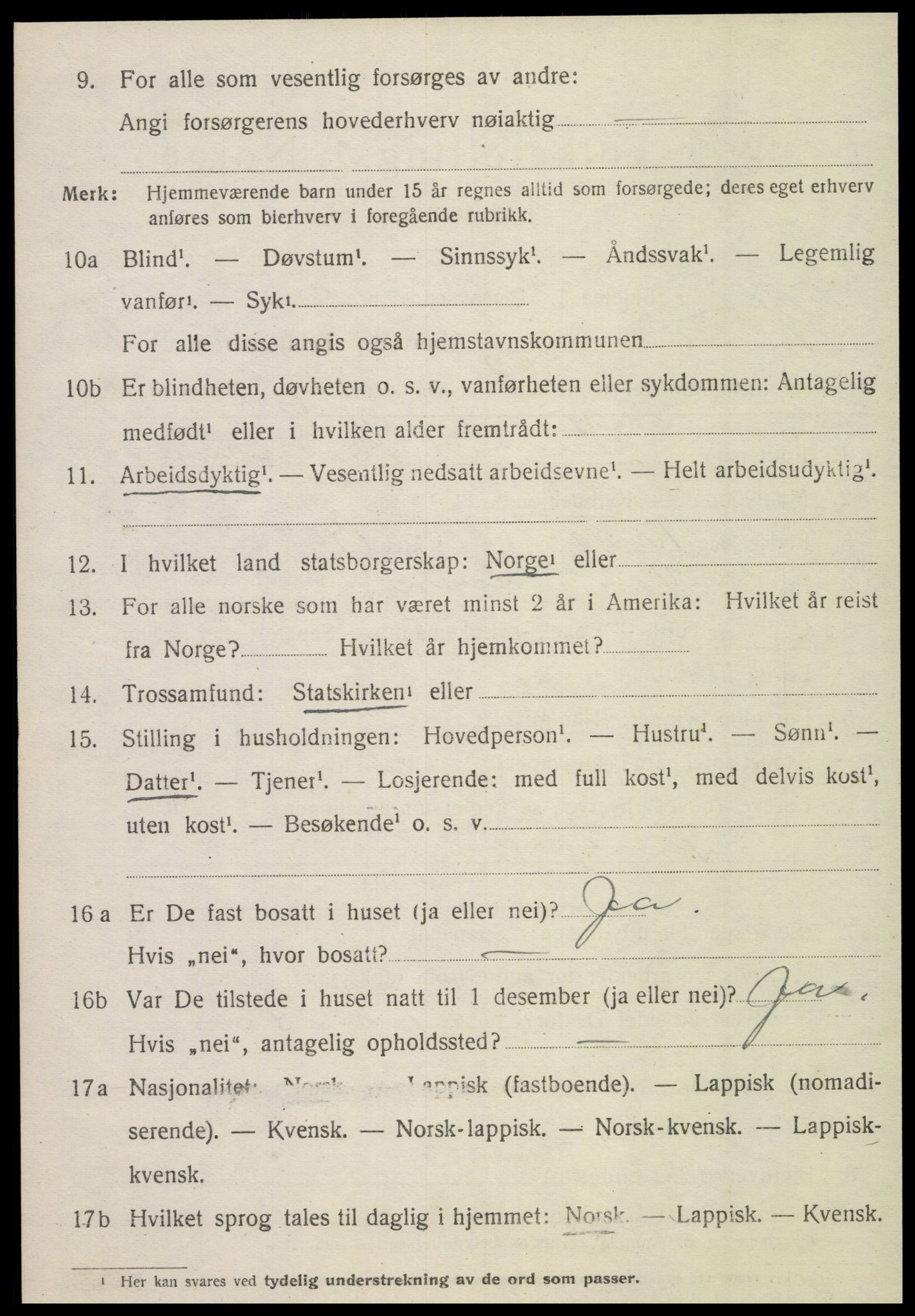 SAT, 1920 census for Vemundvik, 1920, p. 1152