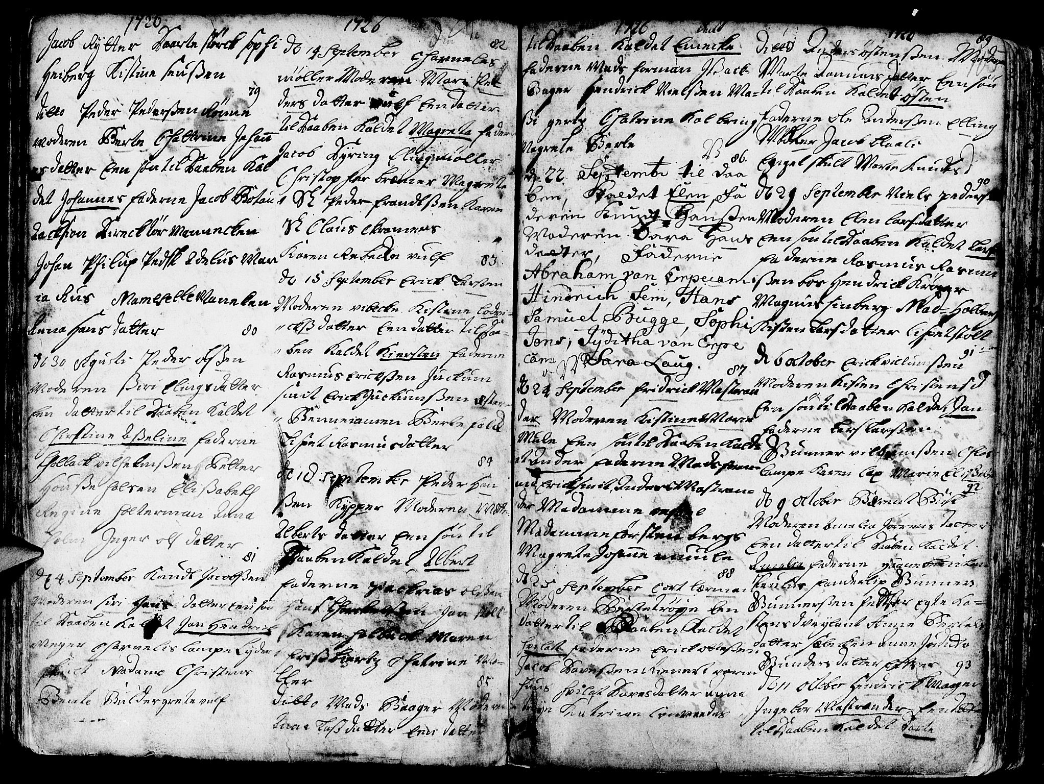 Nykirken Sokneprestembete, AV/SAB-A-77101/H/Haa/L0003: Parish register (official) no. A 3, 1717-1764, p. 105