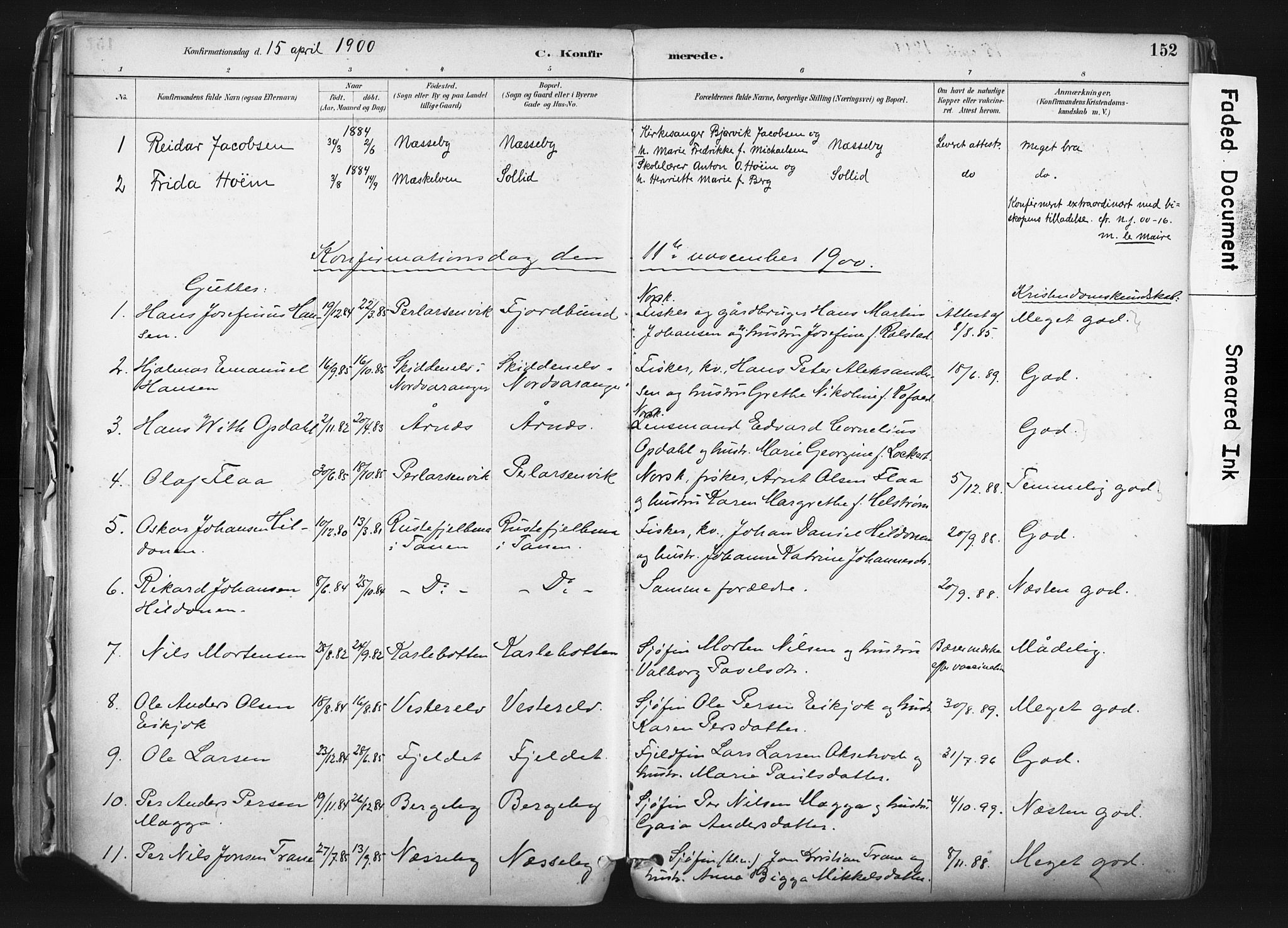 Nesseby sokneprestkontor, AV/SATØ-S-1330/H/Ha/L0006kirke: Parish register (official) no. 6, 1885-1985, p. 152