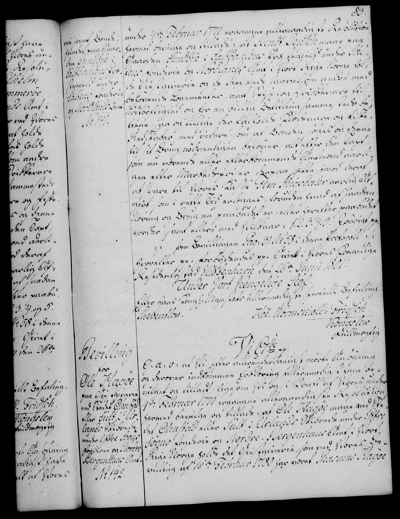 Rentekammeret, Kammerkanselliet, AV/RA-EA-3111/G/Gg/Gga/L0017: Norsk ekspedisjonsprotokoll med register (merket RK 53.17), 1801-1803, p. 83