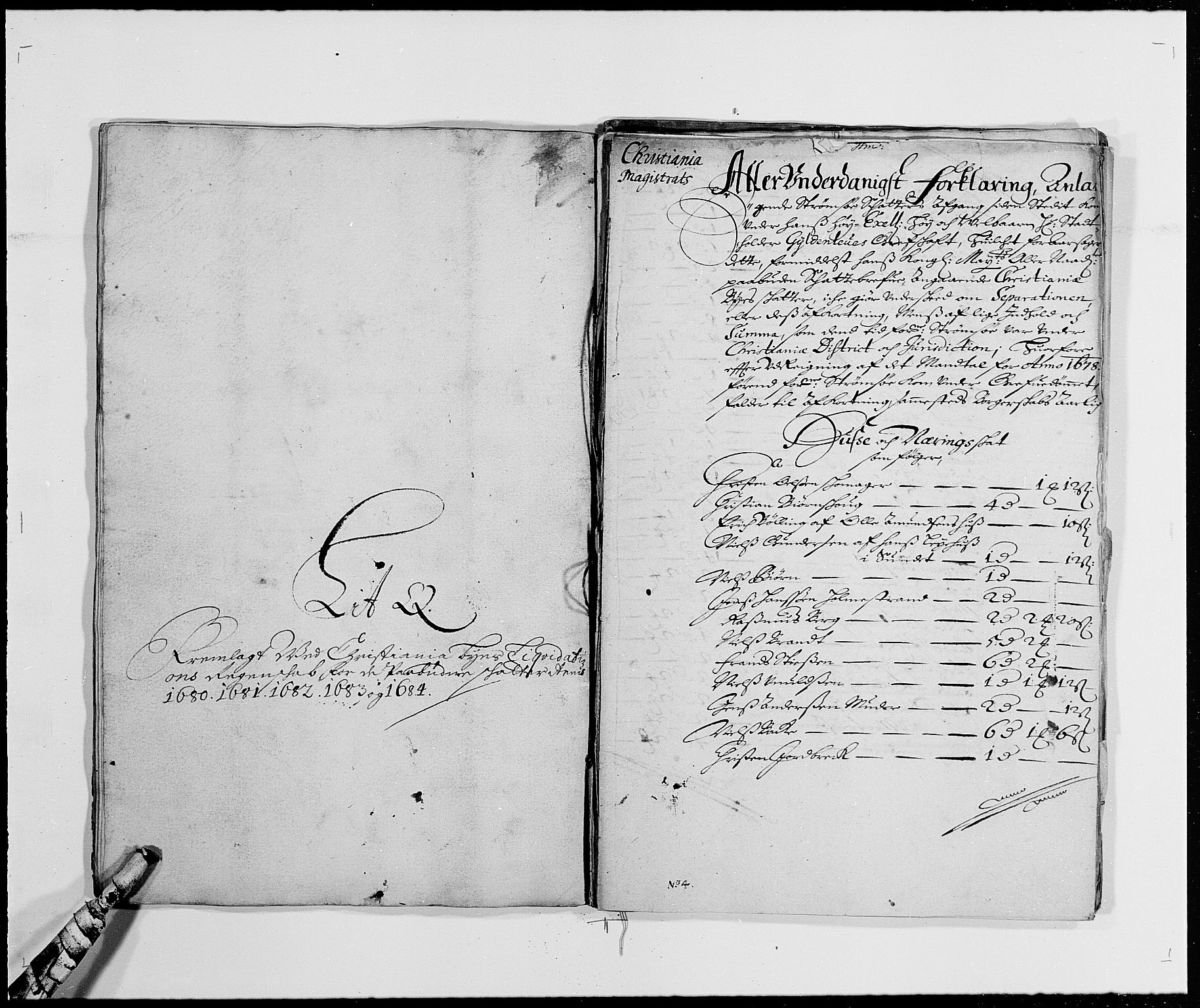 Rentekammeret inntil 1814, Reviderte regnskaper, Byregnskaper, RA/EA-4066/R/Re/L0059: [E4] Kontribusjonsregnskap (med Bragernes og Strømsø), 1680-1684, p. 325