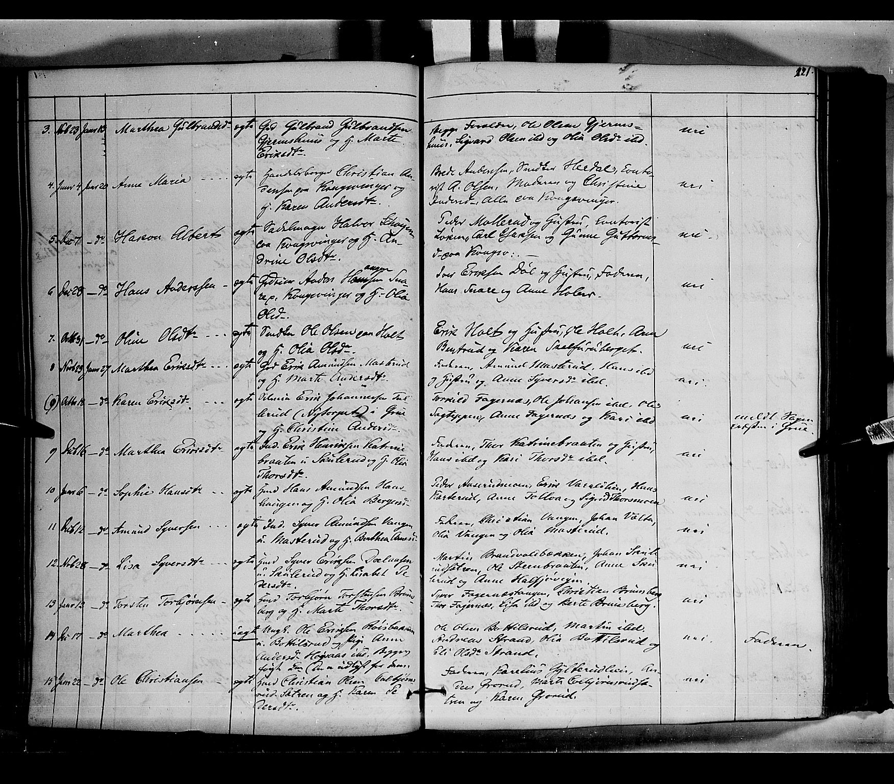 Vinger prestekontor, AV/SAH-PREST-024/H/Ha/Haa/L0010: Parish register (official) no. 10, 1855-1861, p. 221