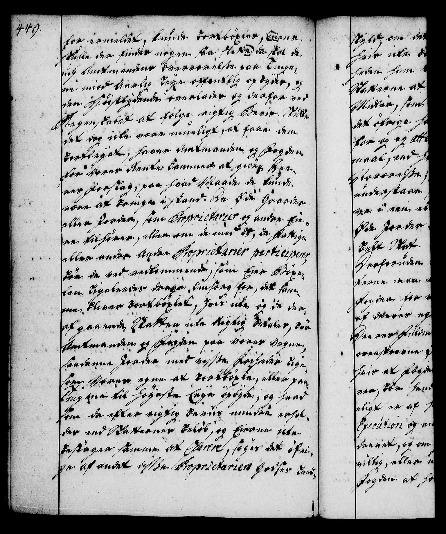 Rentekammeret, Kammerkanselliet, AV/RA-EA-3111/G/Gg/Gga/L0004: Norsk ekspedisjonsprotokoll med register (merket RK 53.4), 1734-1741, p. 449