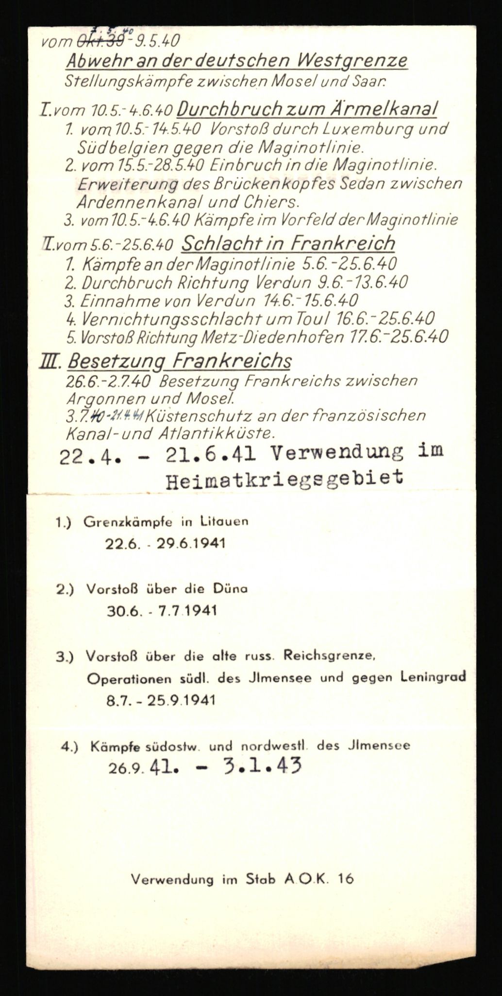 Forsvarets Overkommando. 2 kontor. Arkiv 11.4. Spredte tyske arkivsaker, AV/RA-RAFA-7031/D/Dar/Dara/L0018: Personalbøker, 1940-1945, p. 641