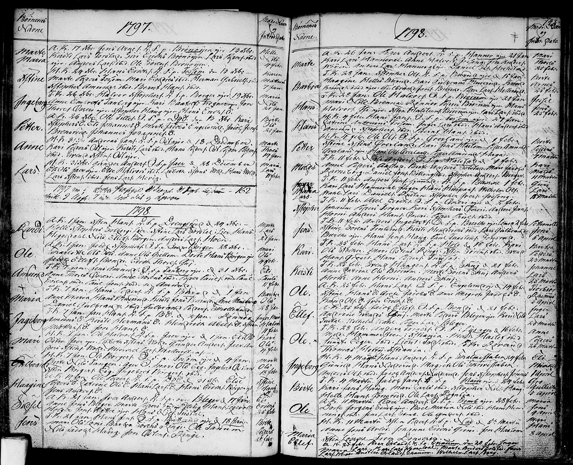 Asker prestekontor Kirkebøker, SAO/A-10256a/F/Fa/L0003: Parish register (official) no. I 3, 1767-1807, p. 143
