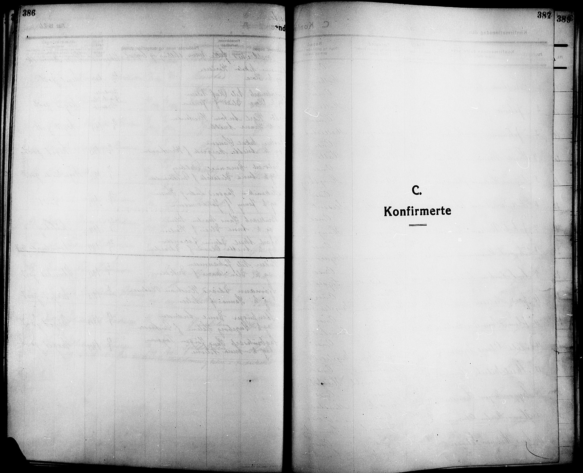 Onsøy prestekontor Kirkebøker, SAO/A-10914/G/Ga/L0003: Parish register (copy) no. I 3, 1910-1926, p. 386-387