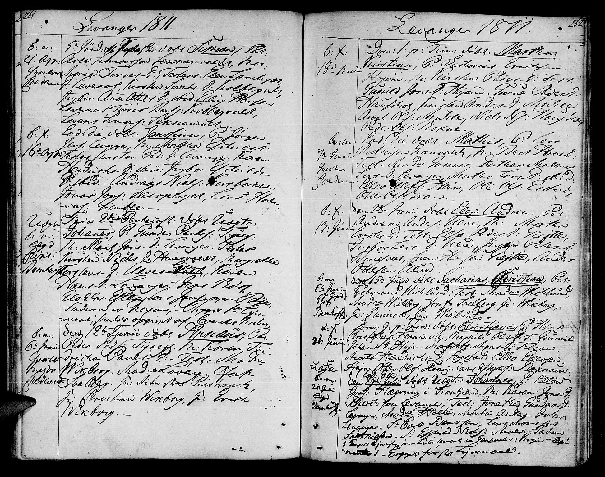 Ministerialprotokoller, klokkerbøker og fødselsregistre - Nord-Trøndelag, SAT/A-1458/717/L0145: Parish register (official) no. 717A03 /3, 1810-1815, p. 261-262