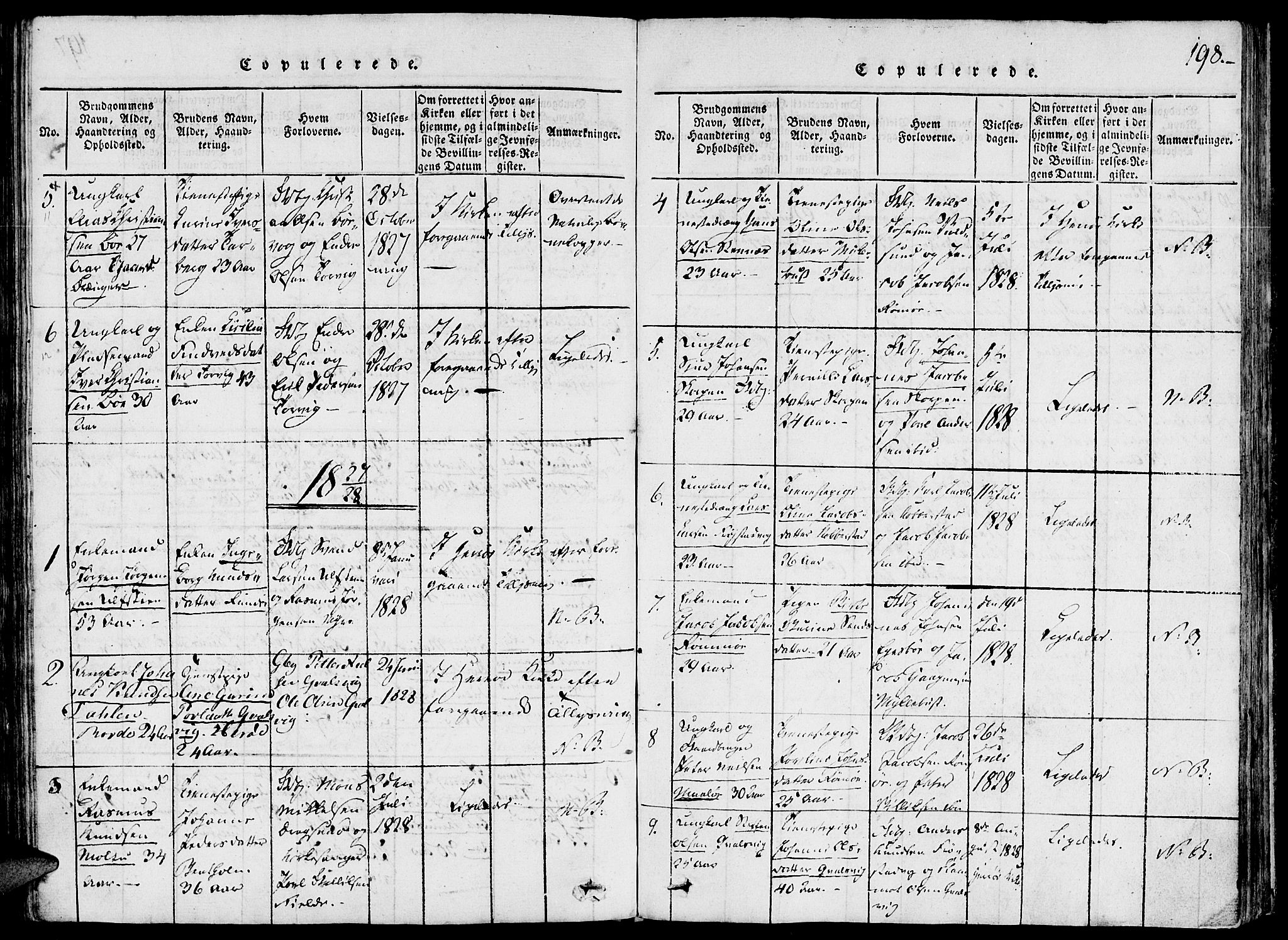 Ministerialprotokoller, klokkerbøker og fødselsregistre - Møre og Romsdal, AV/SAT-A-1454/507/L0069: Parish register (official) no. 507A04, 1816-1841, p. 198