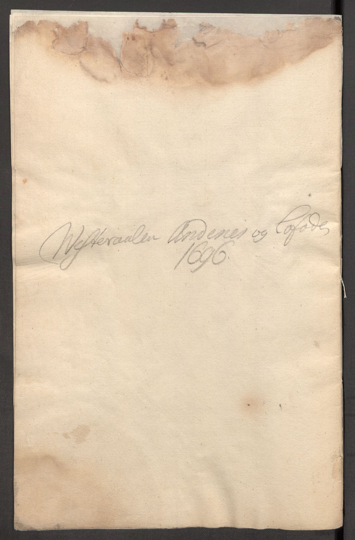 Rentekammeret inntil 1814, Reviderte regnskaper, Fogderegnskap, AV/RA-EA-4092/R67/L4678: Fogderegnskap Vesterålen, Andenes og Lofoten, 1696-1708, p. 126