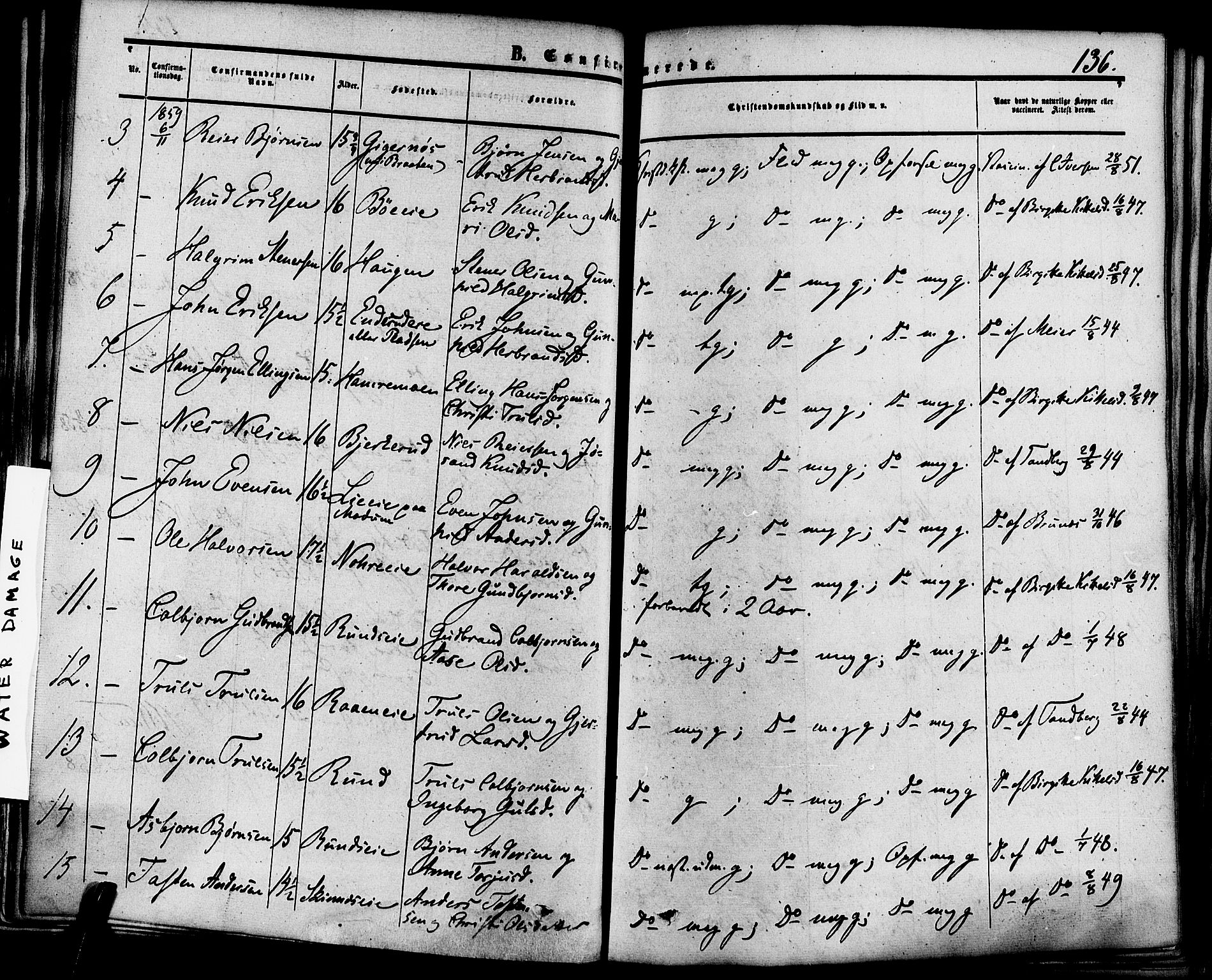 Krødsherad kirkebøker, AV/SAKO-A-19/F/Fa/L0003: Parish register (official) no. 3, 1851-1872, p. 136