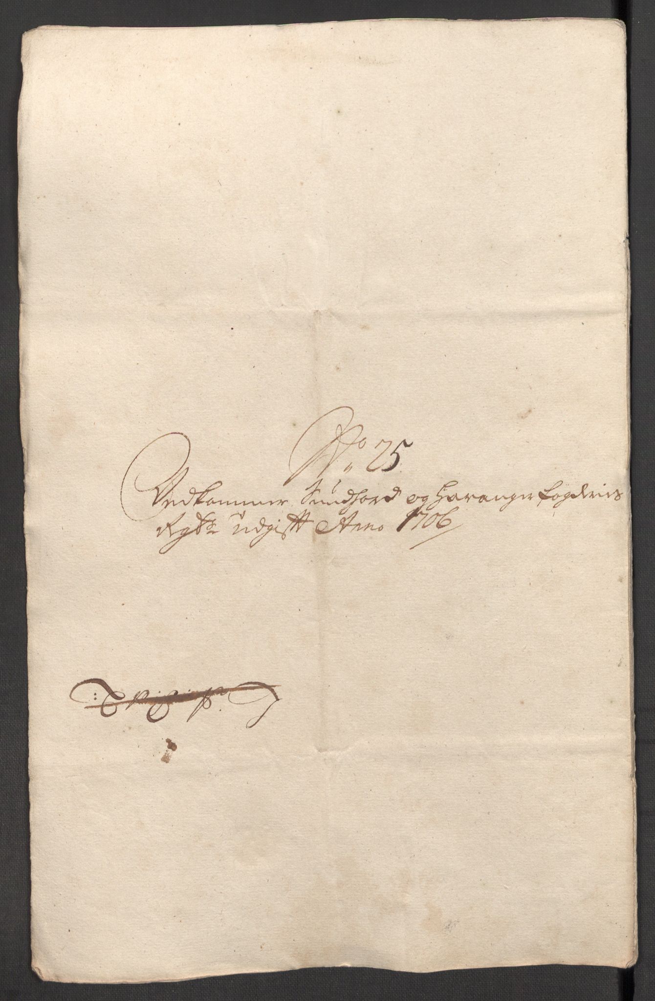 Rentekammeret inntil 1814, Reviderte regnskaper, Fogderegnskap, AV/RA-EA-4092/R48/L2984: Fogderegnskap Sunnhordland og Hardanger, 1706-1707, p. 259