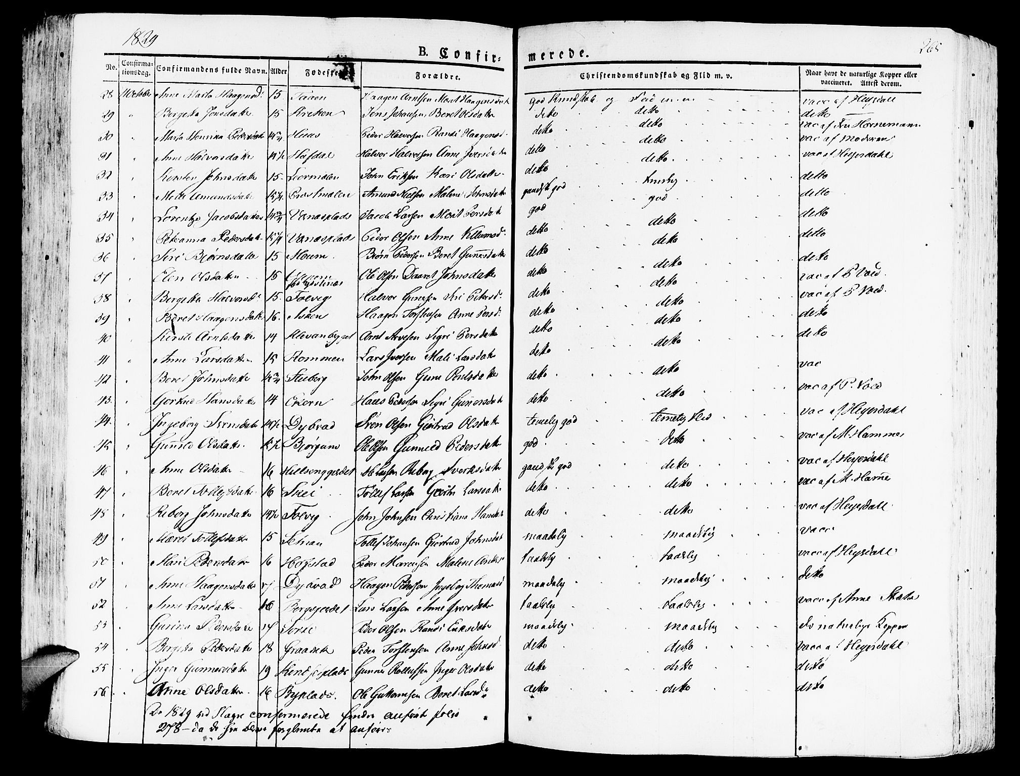 Ministerialprotokoller, klokkerbøker og fødselsregistre - Nord-Trøndelag, AV/SAT-A-1458/709/L0070: Parish register (official) no. 709A10, 1820-1832, p. 265