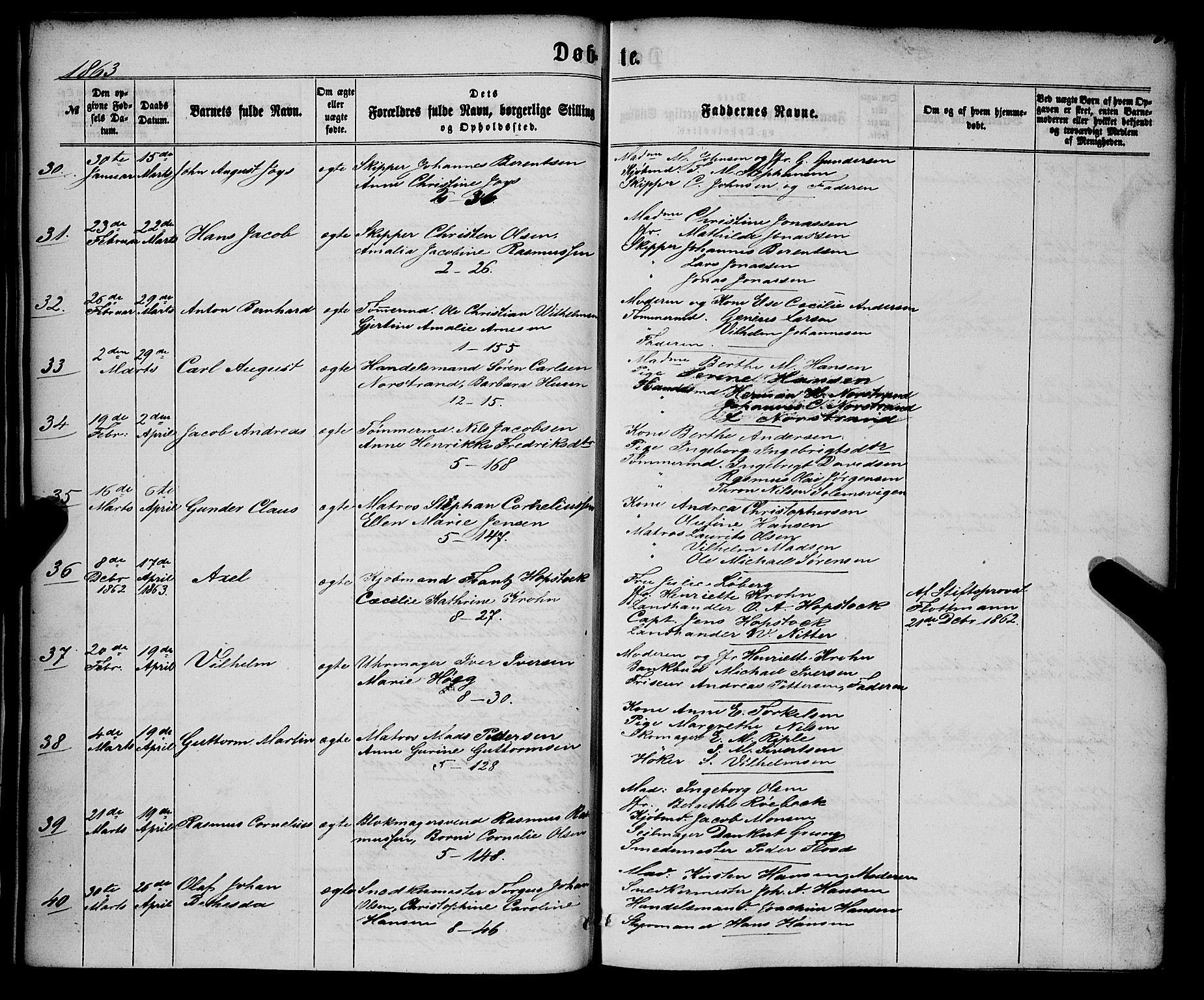 Nykirken Sokneprestembete, AV/SAB-A-77101/H/Haa/L0015: Parish register (official) no. B 2, 1858-1869, p. 64