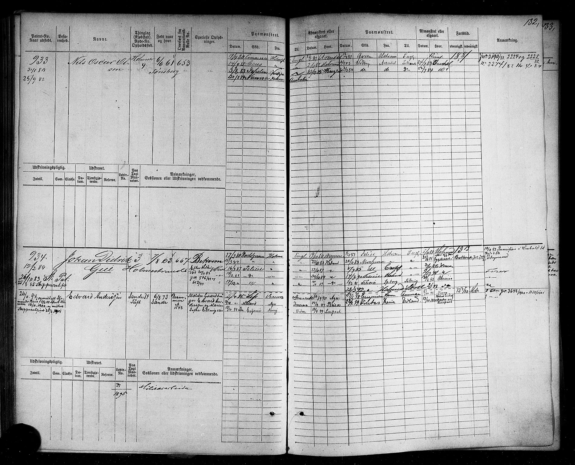 Holmestrand innrulleringskontor, AV/SAKO-A-1151/F/Fc/L0004: Hovedrulle, 1872-1913, p. 170