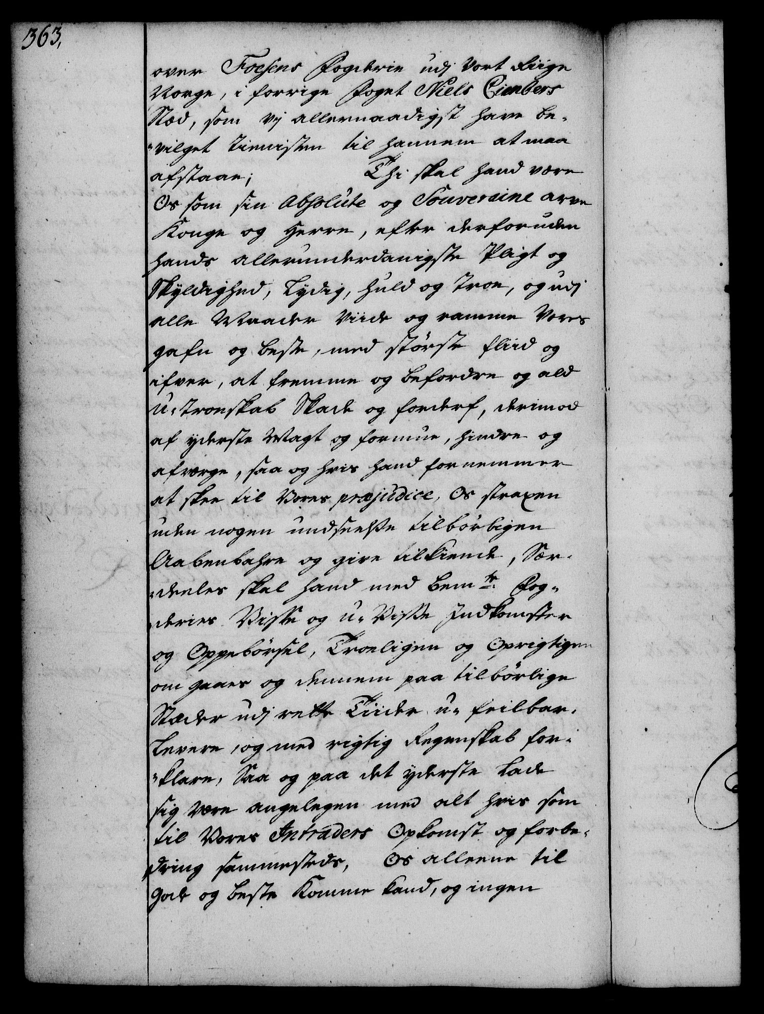 Rentekammeret, Kammerkanselliet, RA/EA-3111/G/Gg/Gge/L0002: Norsk bestallingsprotokoll med register (merket RK 53.26), 1730-1744, p. 363