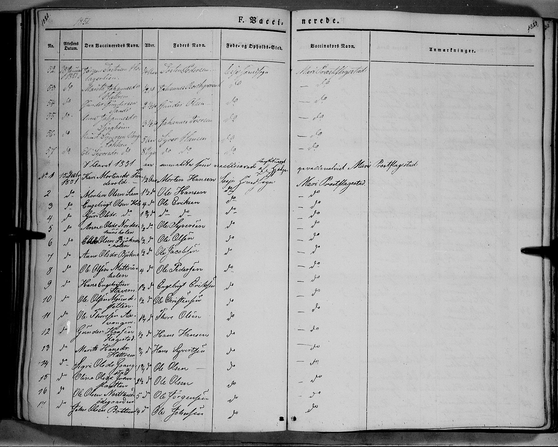 Lesja prestekontor, SAH/PREST-068/H/Ha/Haa/L0006: Parish register (official) no. 6B, 1843-1854, p. 1022-1023
