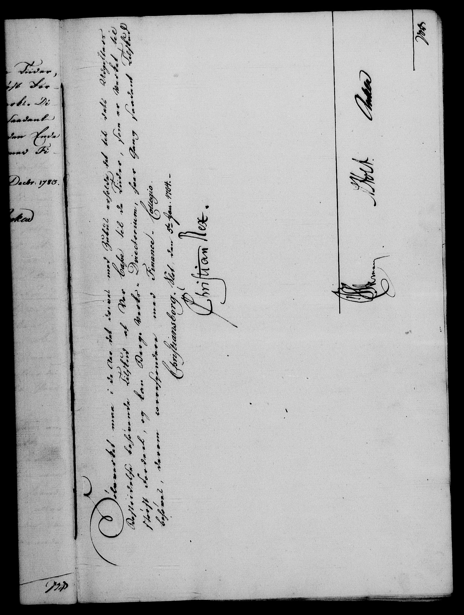Rentekammeret, Renteskriverkontorene, RA/EA-3115/M/Mf/Mfa/L0006: Resolusjonsprotokoll med register (merket RK 54.6), 1784